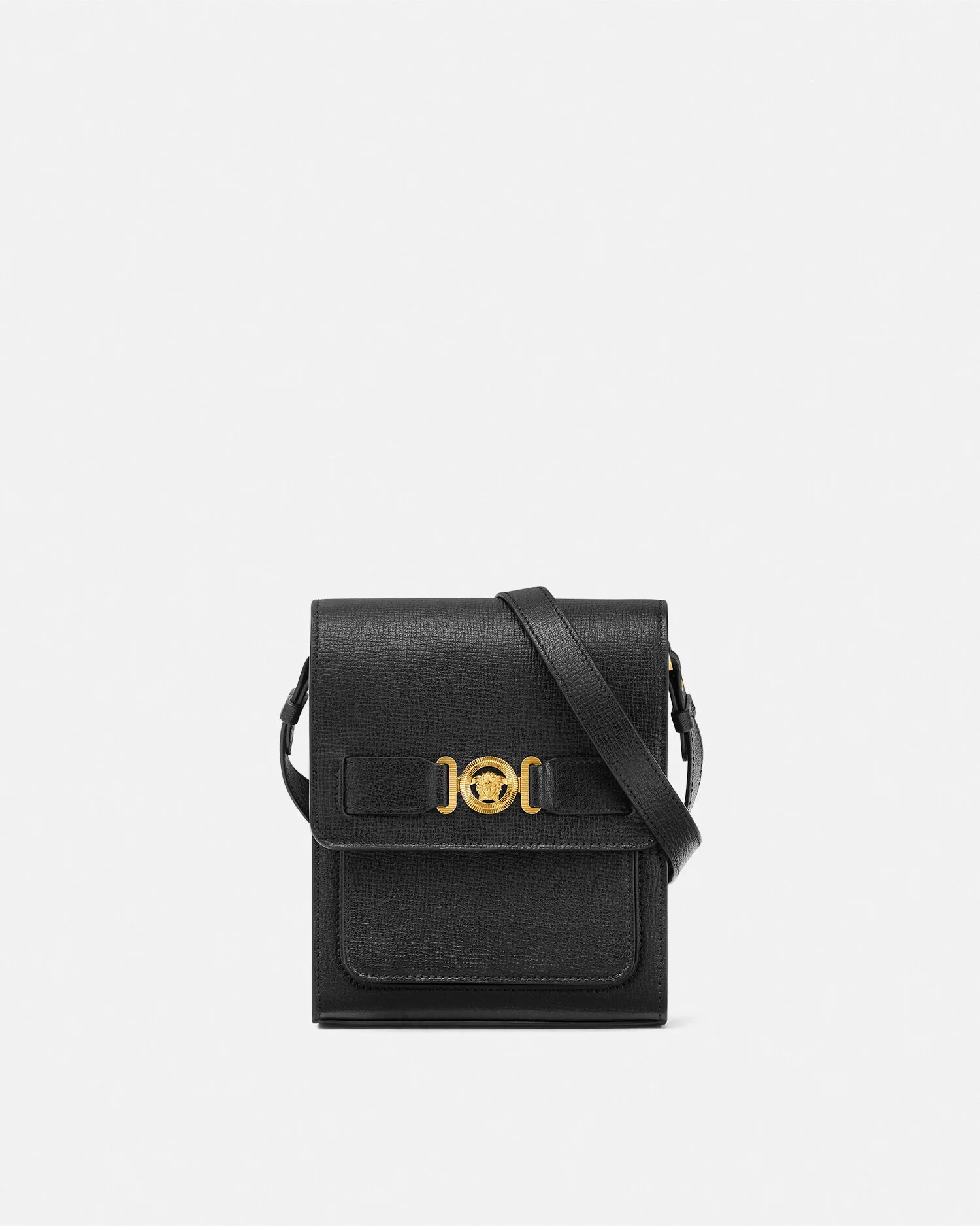Medusa Biggie Leather Crossbody Bag - 1