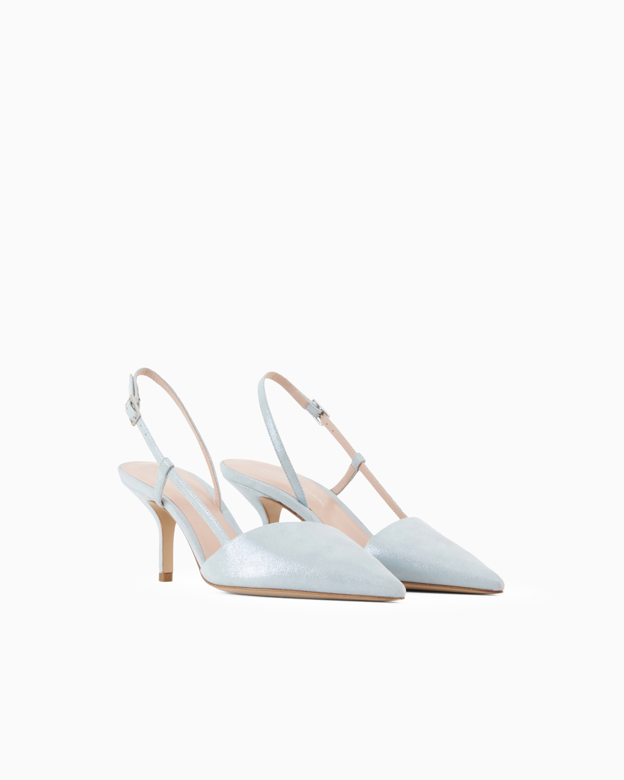 Laminated suede slingbacks - 2