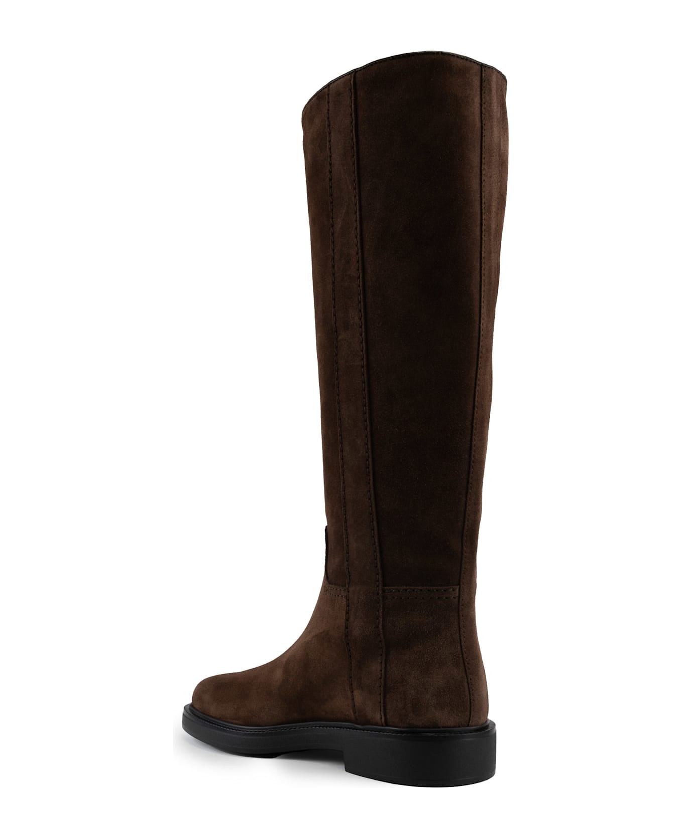 Suede Boot And Metal Logo - 2