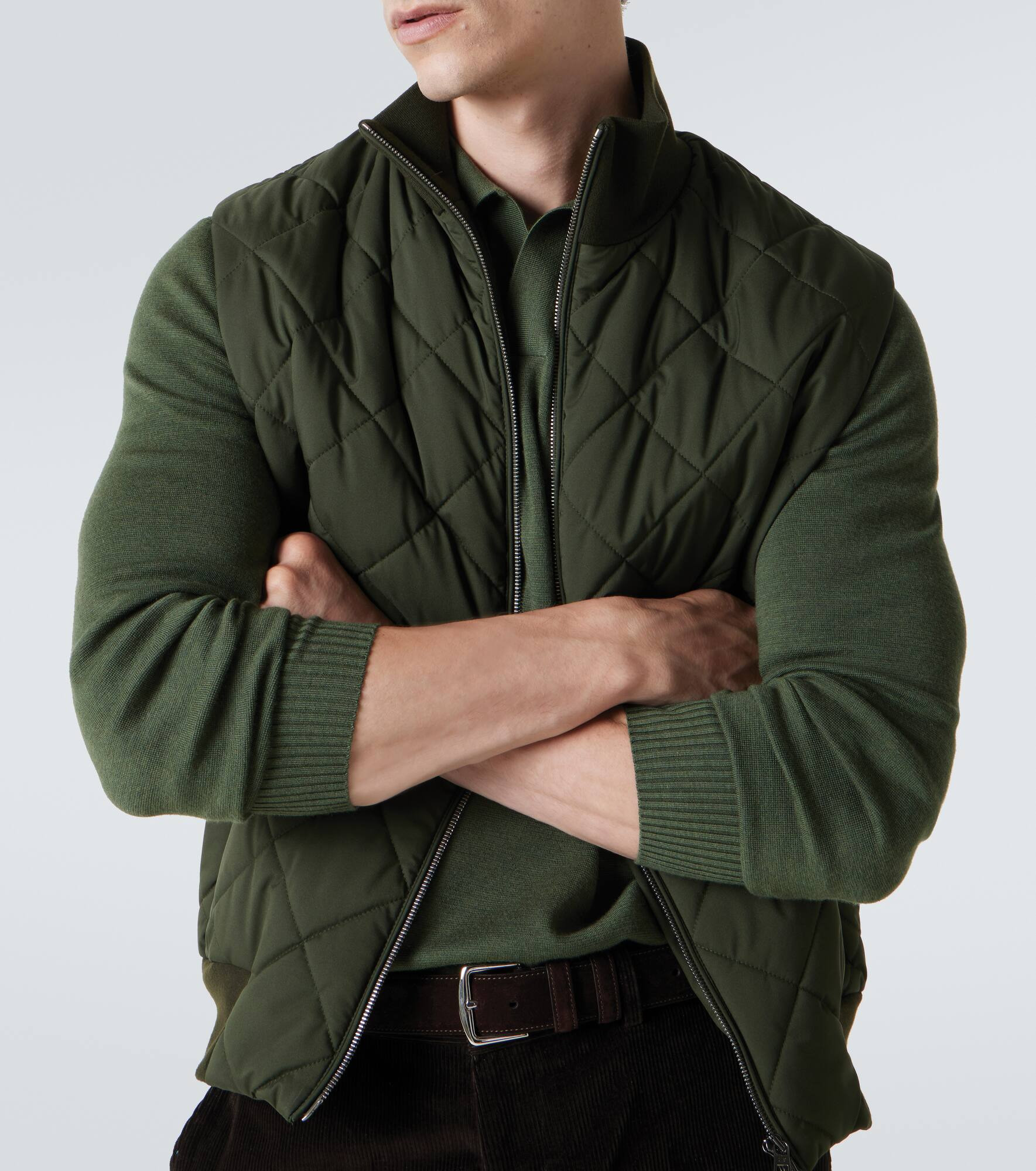 Virgin wool polo sweater - 5