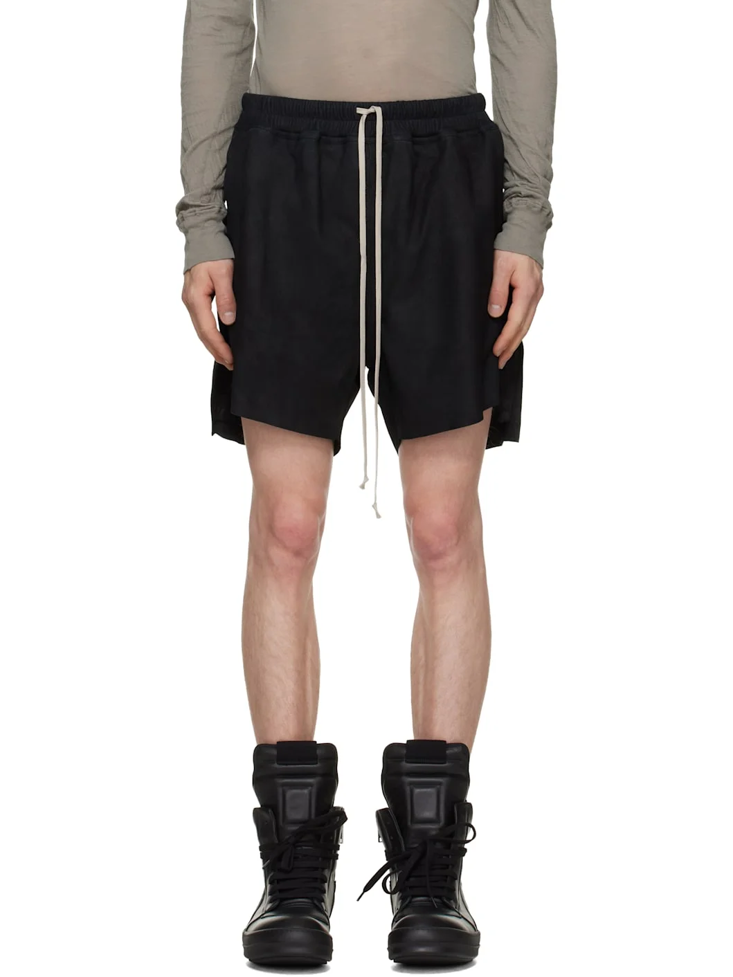 Black Tower Rick S Boxers Suede Shorts - 1