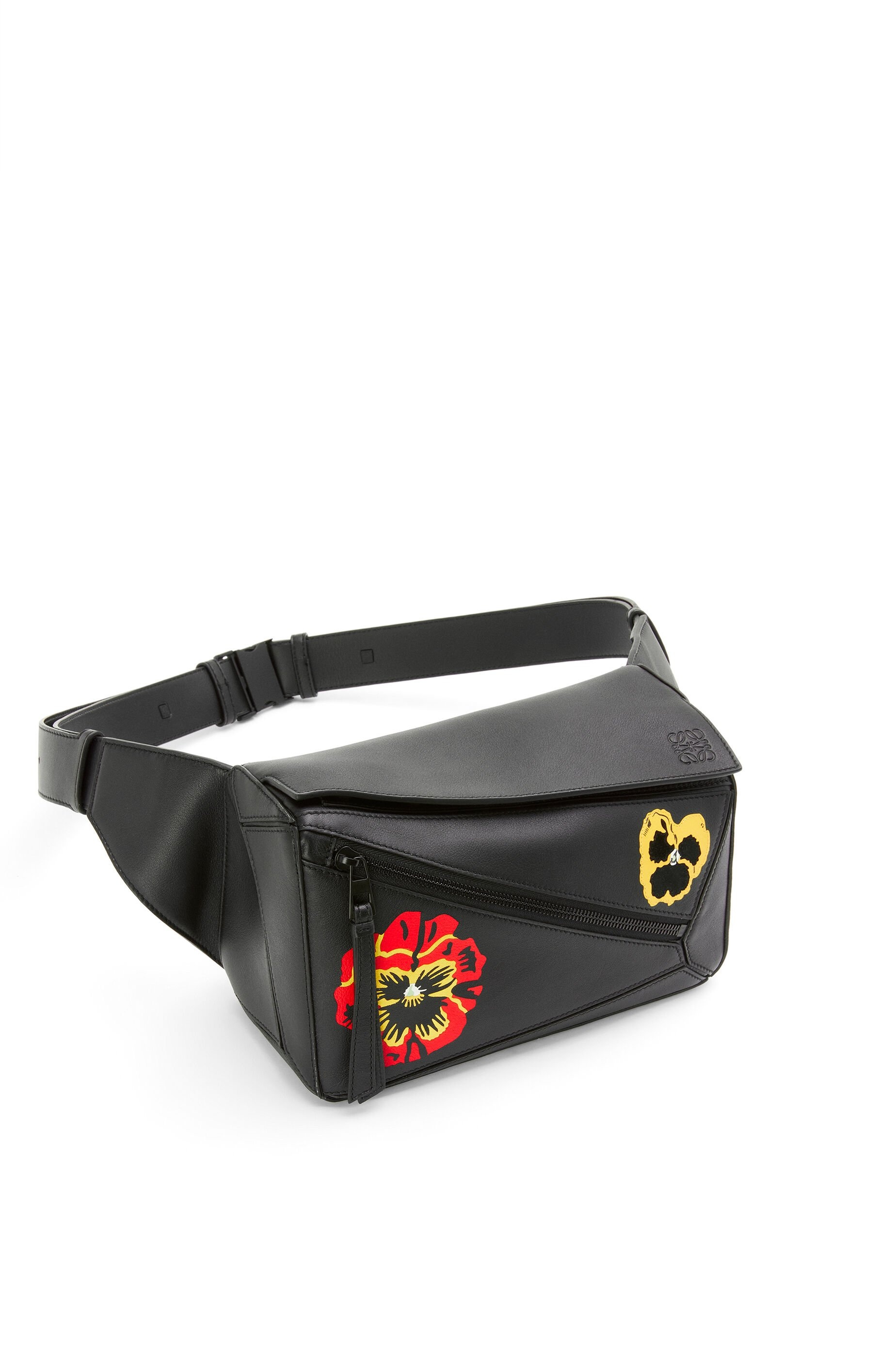 Pansies Small Puzzle bumbag in classic calfskin 4