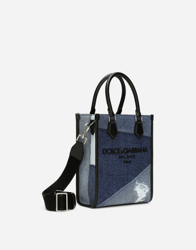 Dolce & Gabbana Small patchwork denim bag outlook
