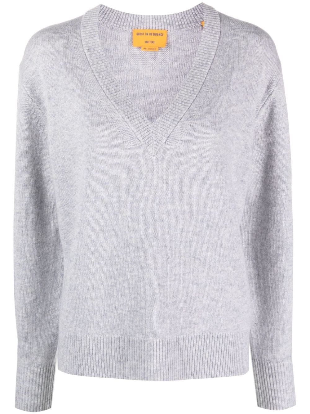 V-neck cashmere jumper - 1