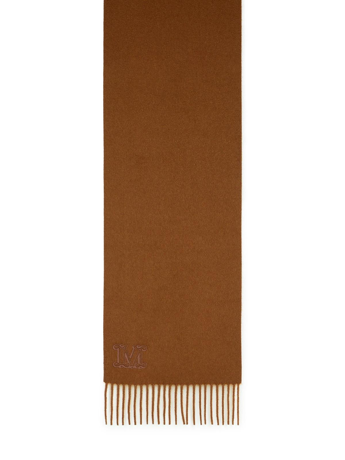 Max Mara 'Wsdalia' Cashmere Stole With Brown 'Monogram' Embroidery Women - 1