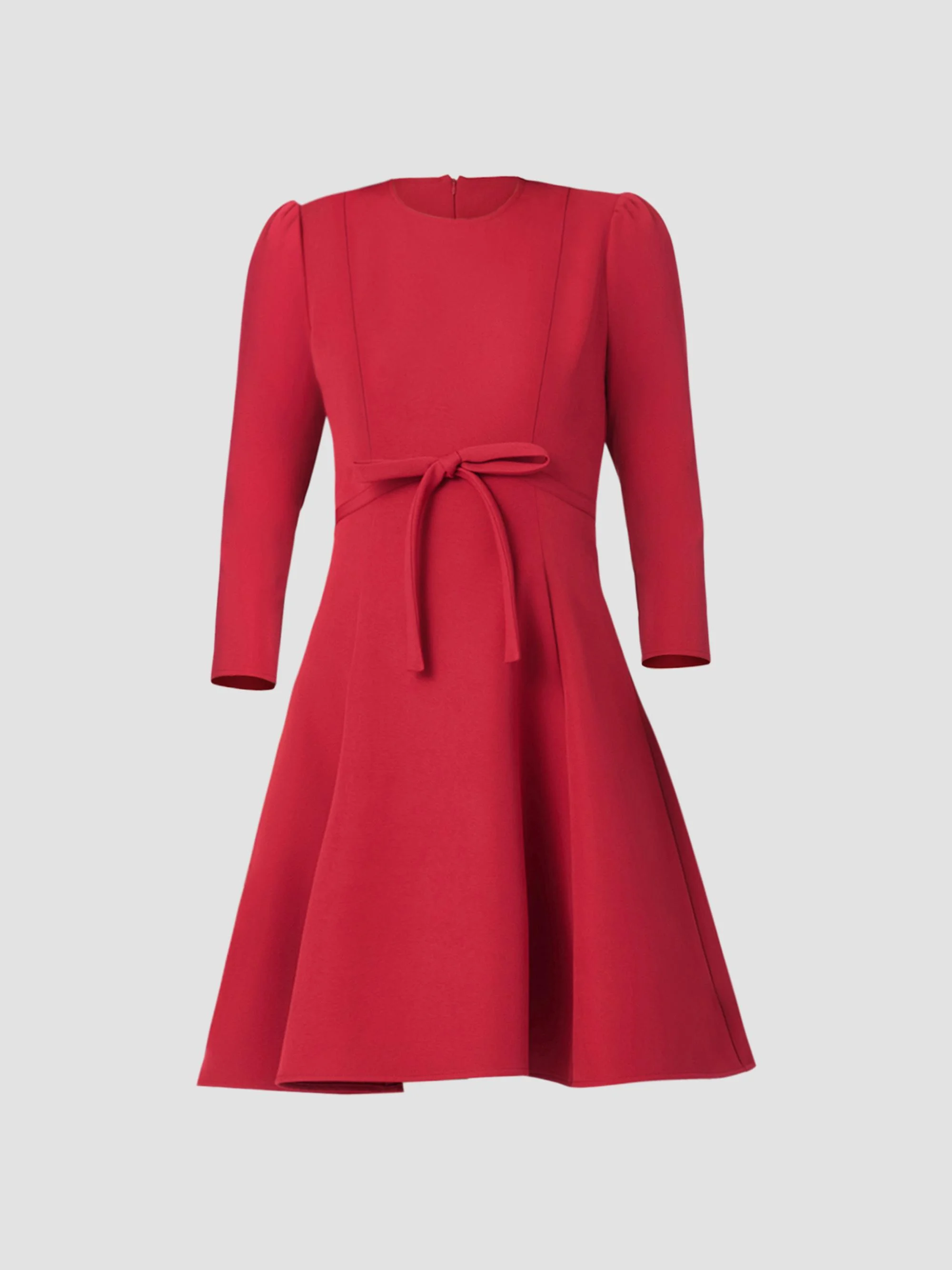 Women's Cindy Crêpe Bow Mini Dress - Burgundy - 1