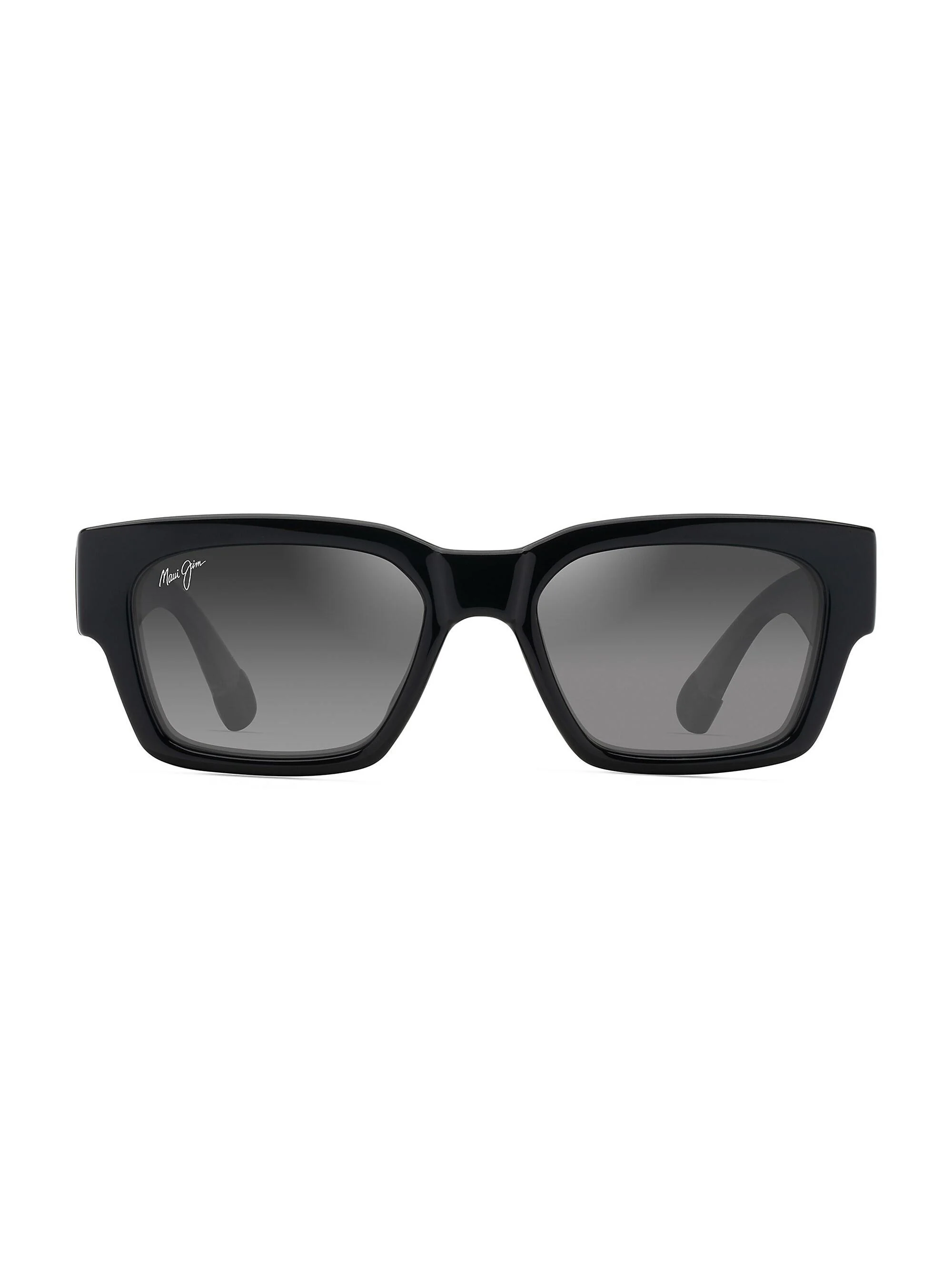 Men's Kenui 53MM Rectangular Sunglasses - Black Light Grey Gradient - 1