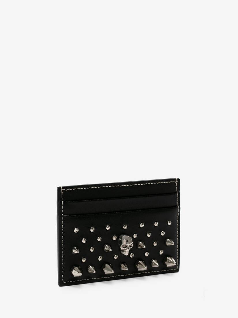 Women's Skull Card Holder in Black - 2