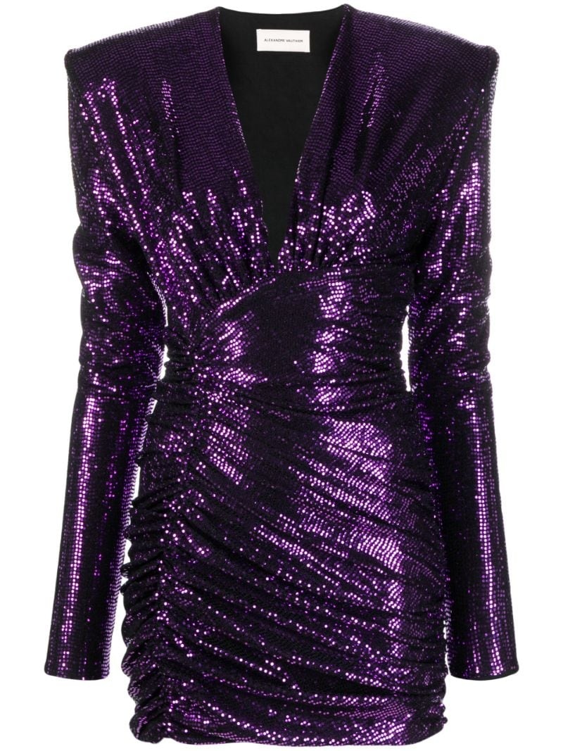 sequin-embellished minidress - 1