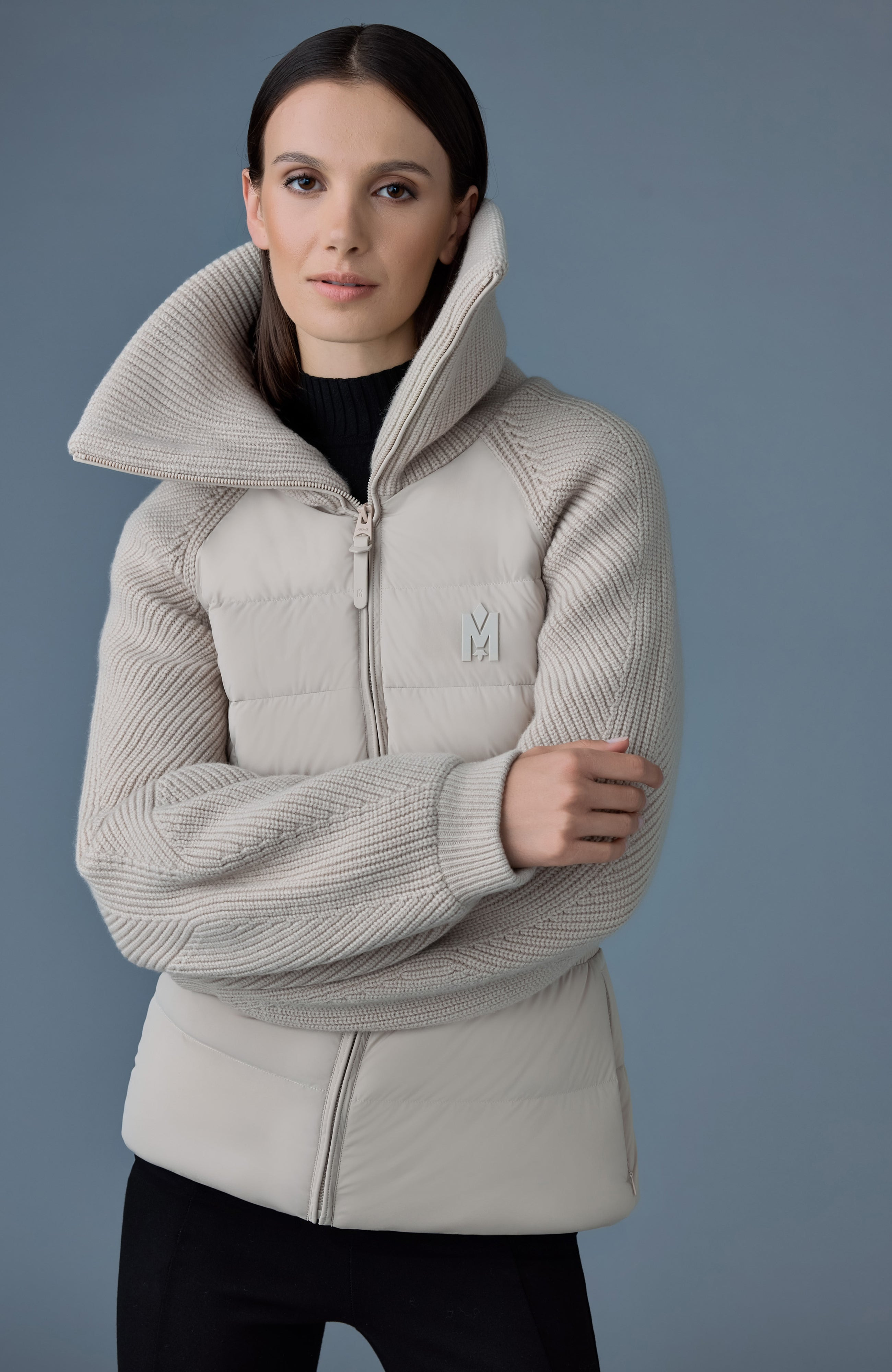 FOXY Light down mixed media jacket - 2