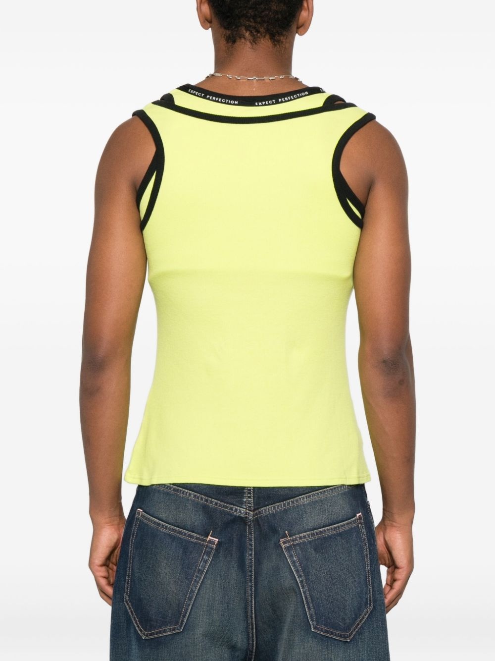 logo-print sleeveless tank top - 3