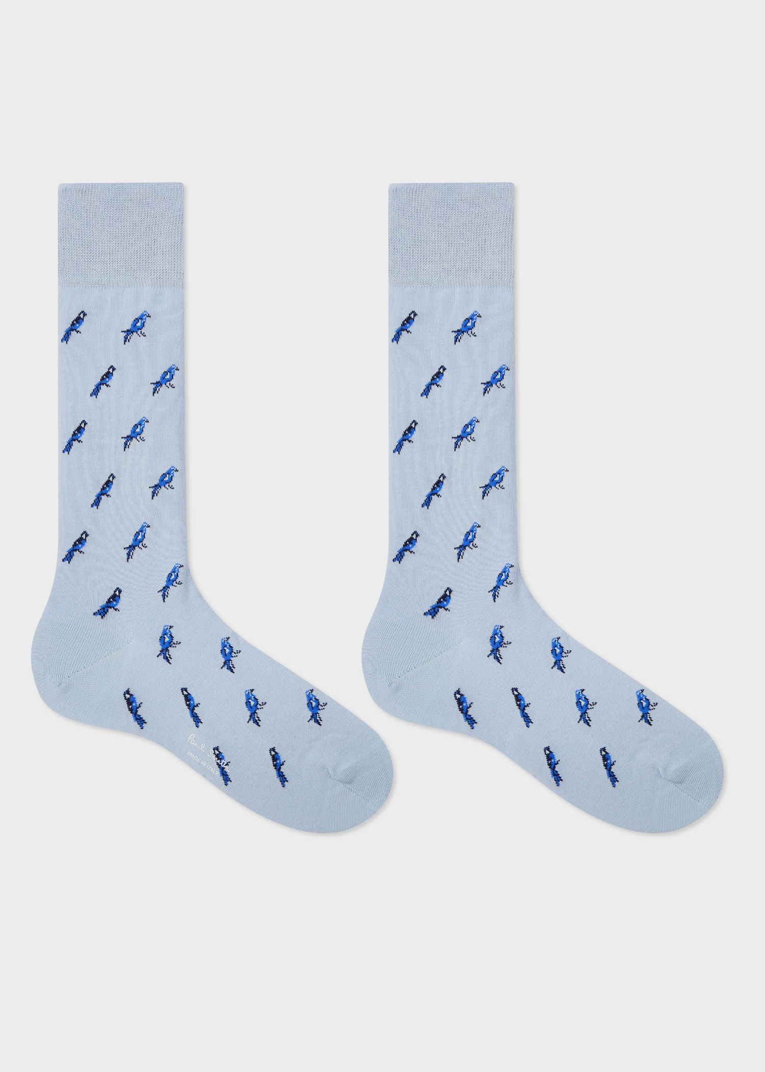 Blue 'Little Birds' Socks - 2