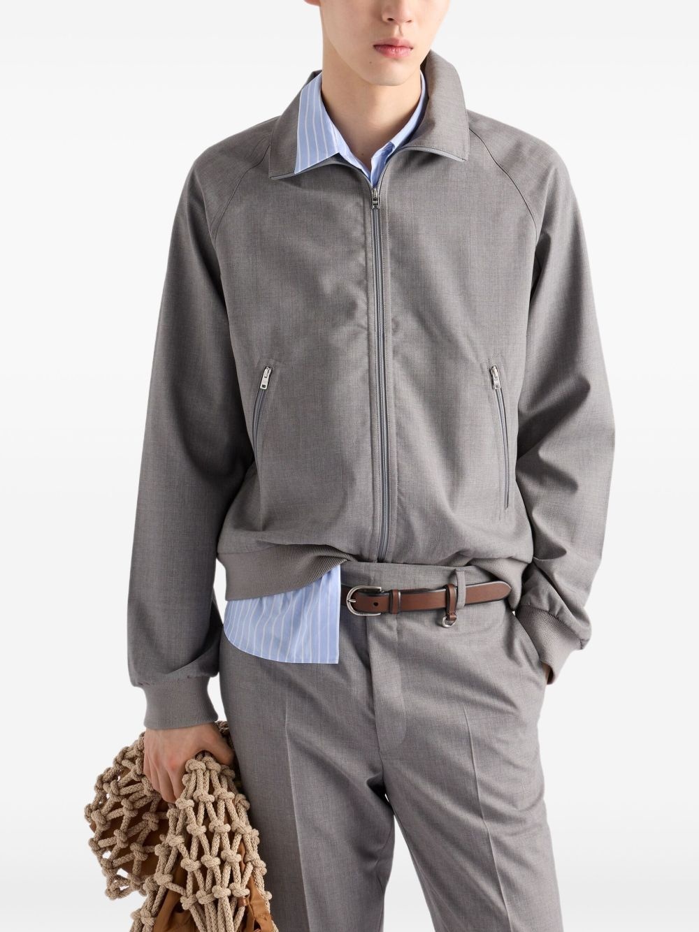 wool bomber jacket - 4