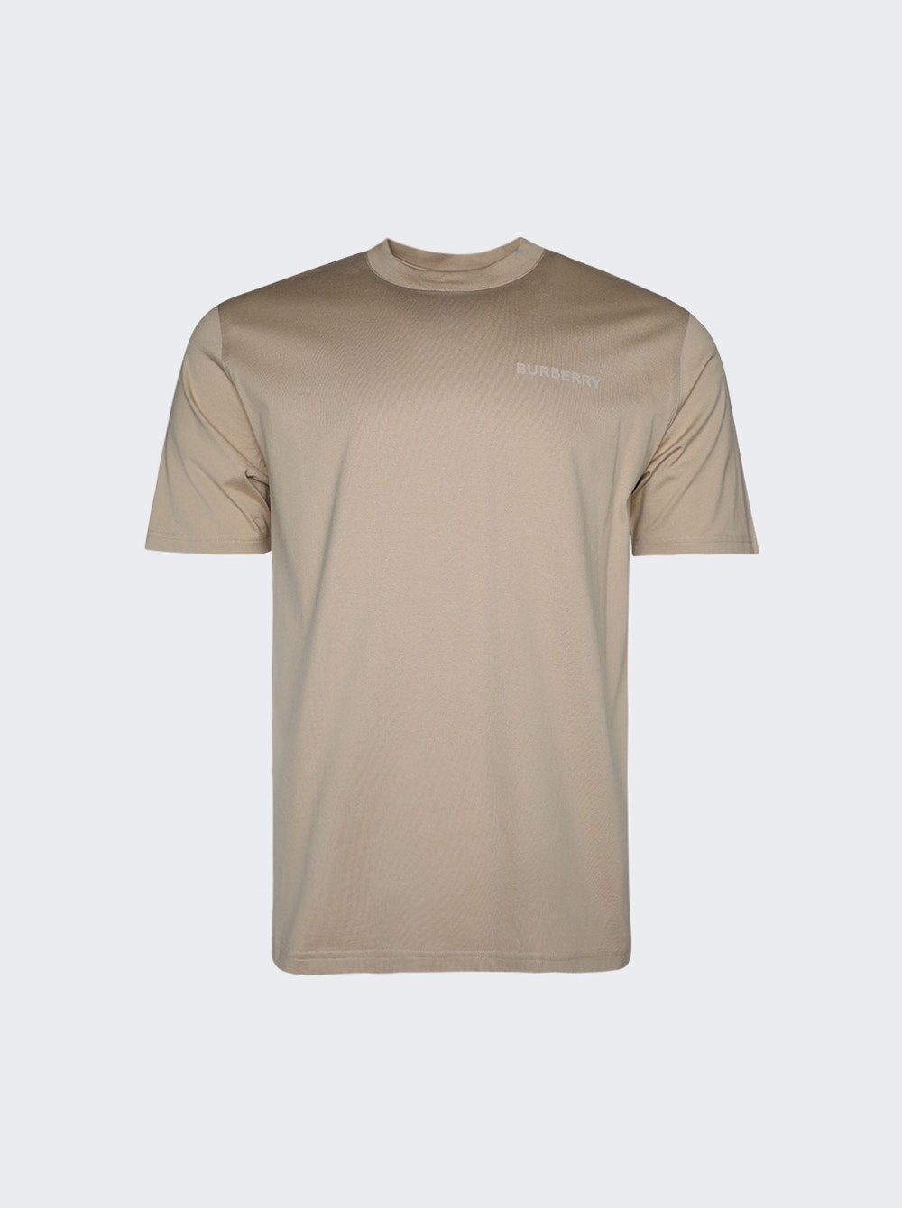 Logo Print Cotton T-shirt Soft Fawn - 1