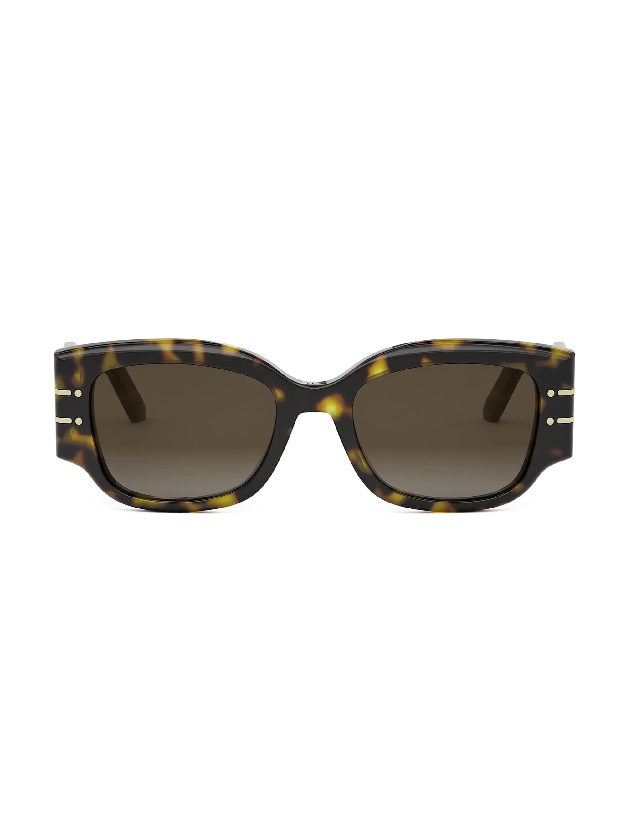 Women's DiorSignature S13I 52MM Rectangular Sunglasses - Tortoise Brown - 1