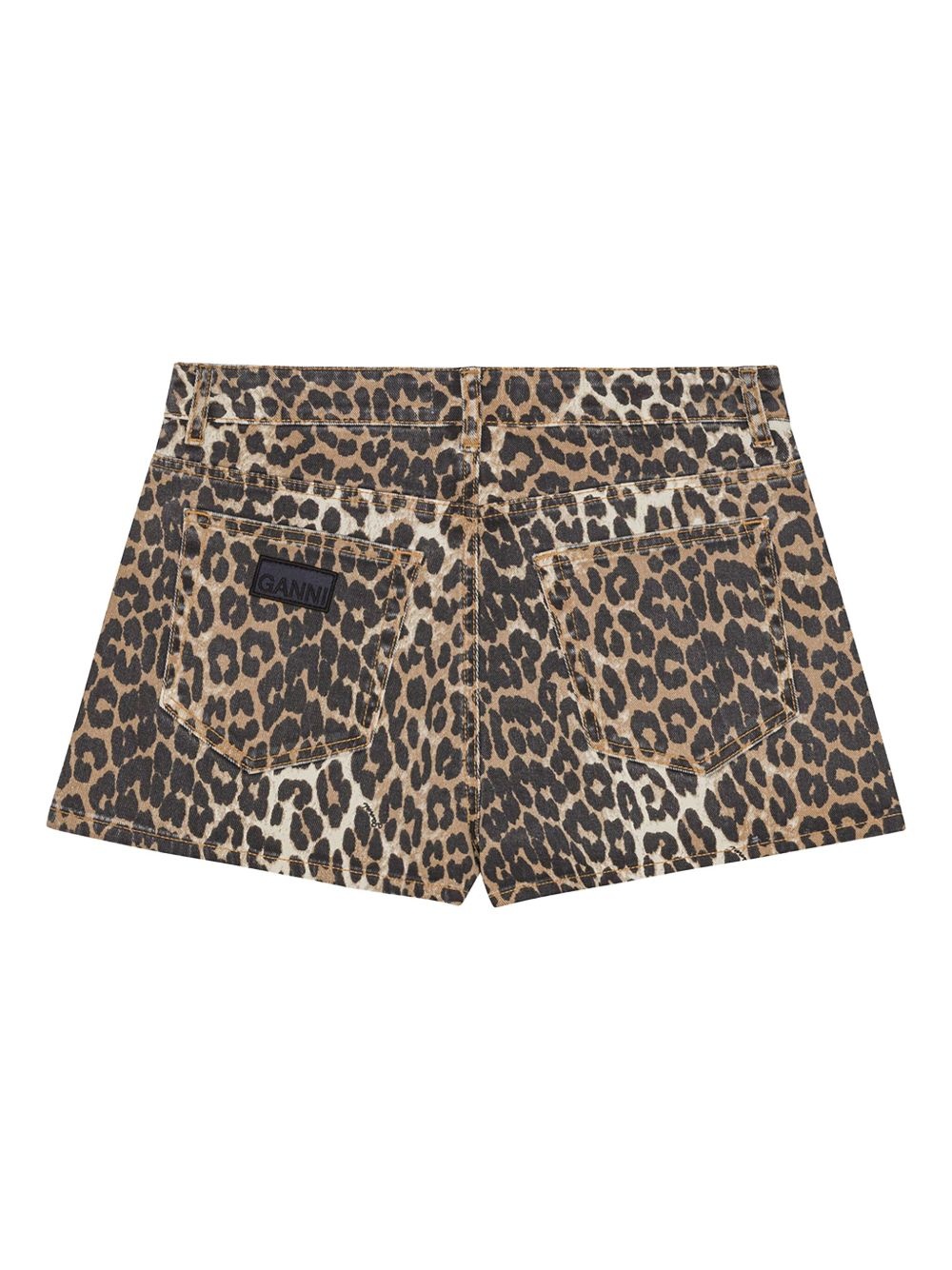 leopard-print shorts - 5
