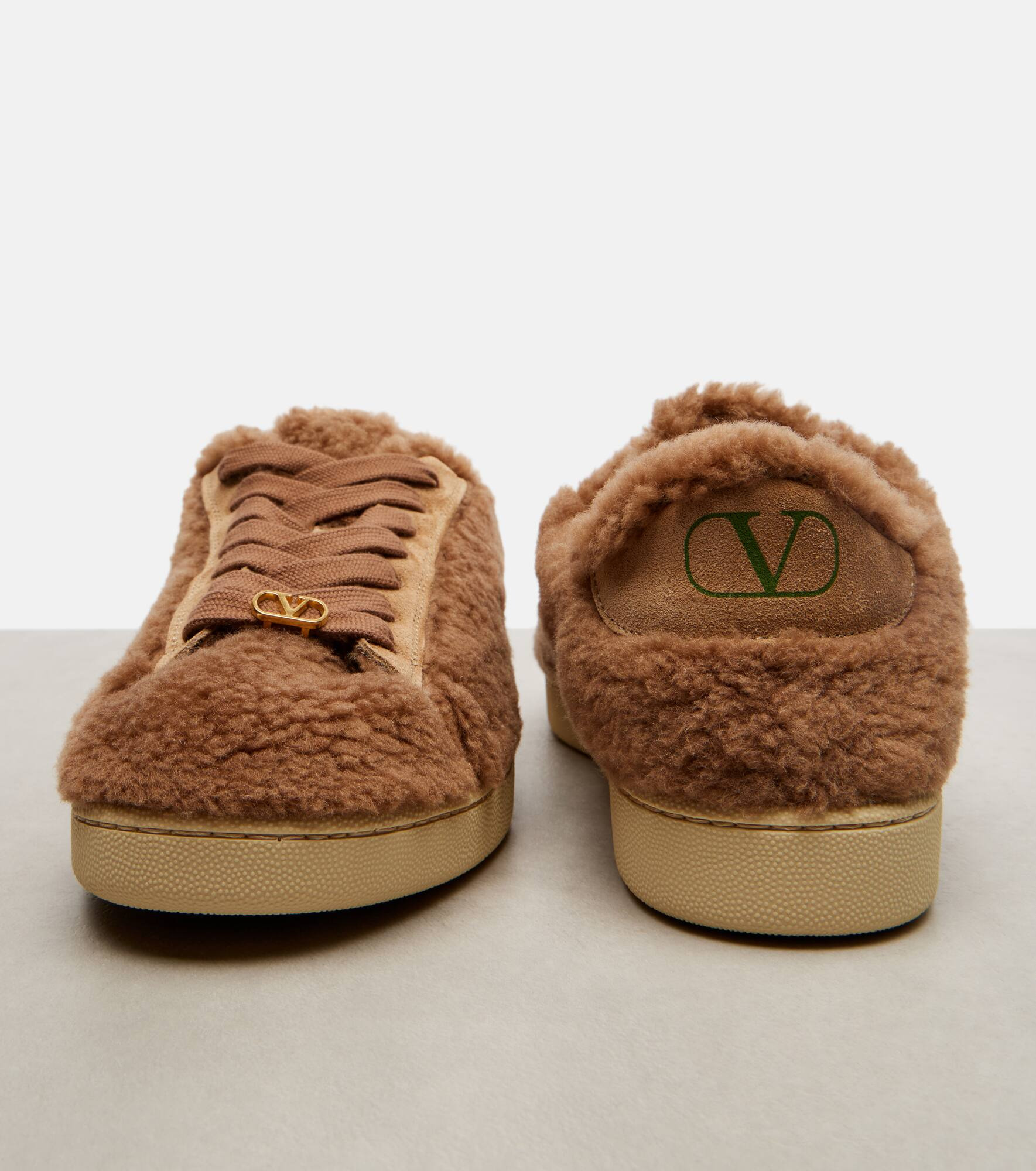 Royco VLogo suede-trimmed sneakers - 5