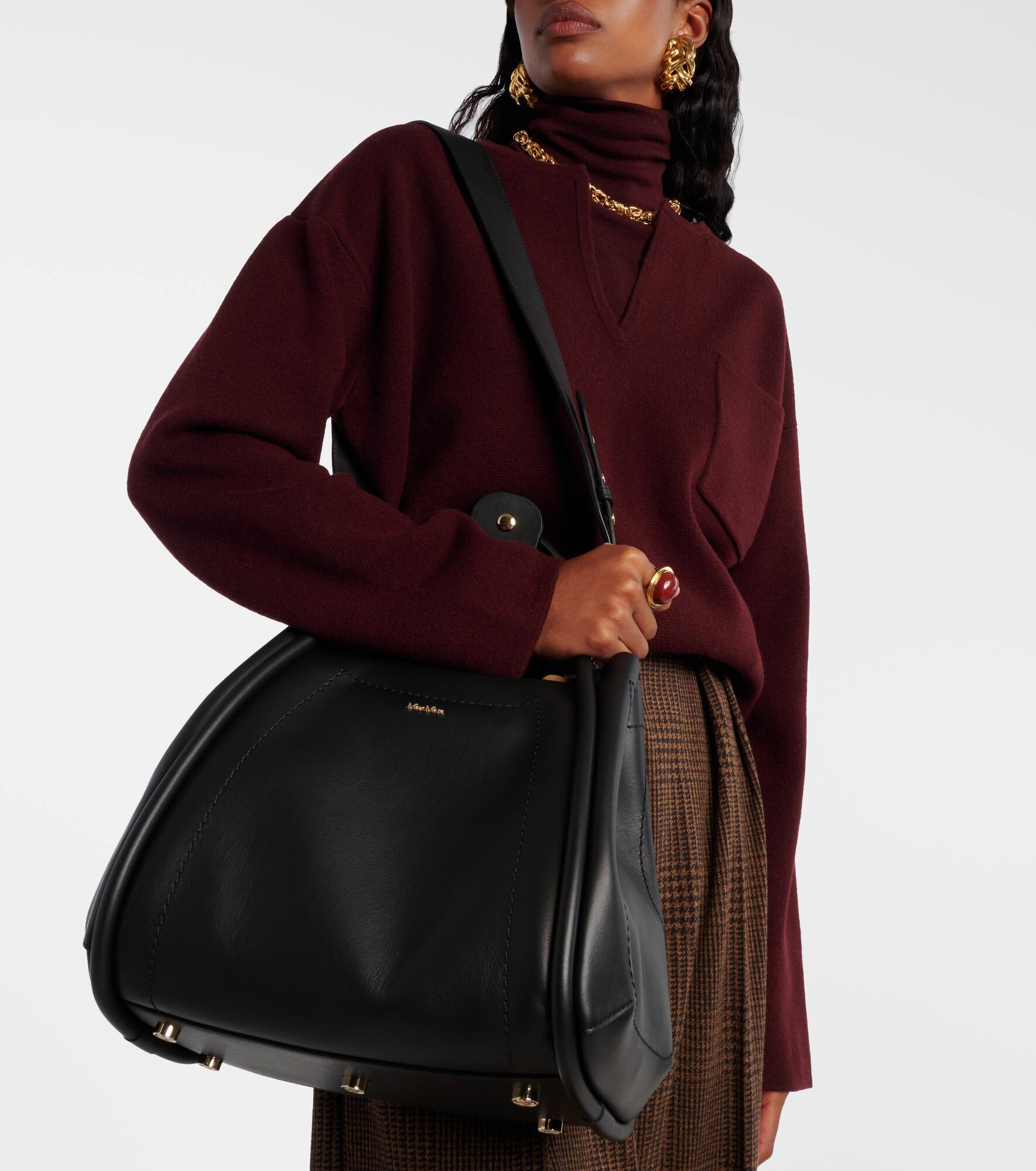 Marin Medium leather tote bag - 7