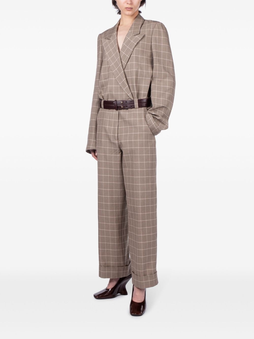 checked blazer shirt - 2