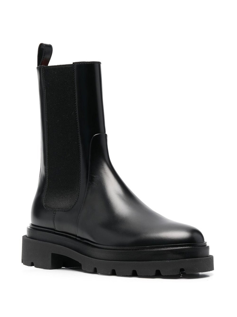 Santoni elasticated side-panel ankle boots outlook