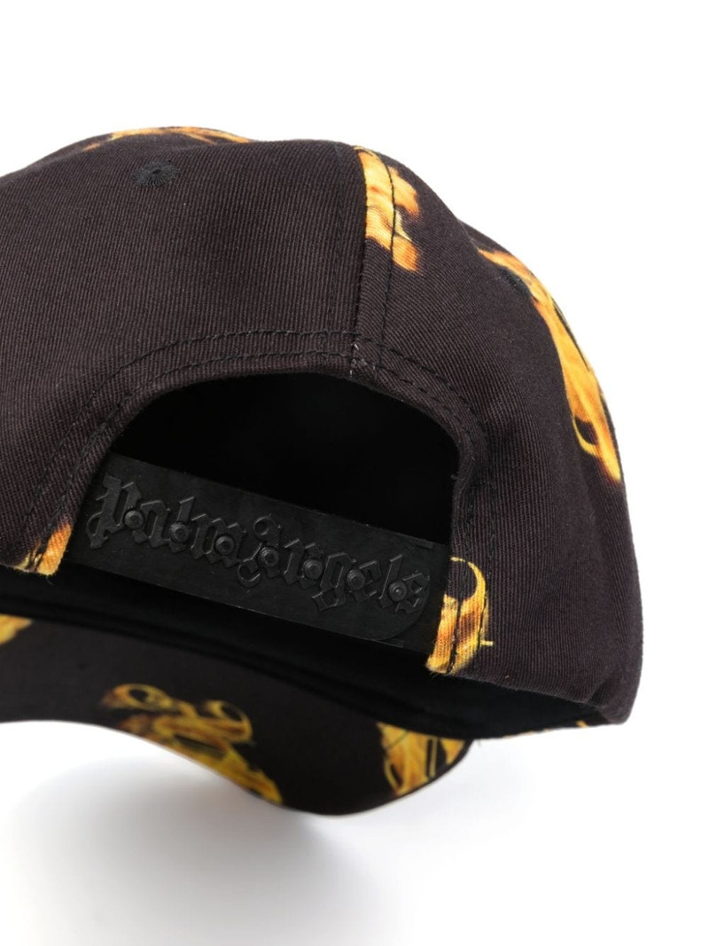 Palm Angels Burning Monogram baseball cap outlook