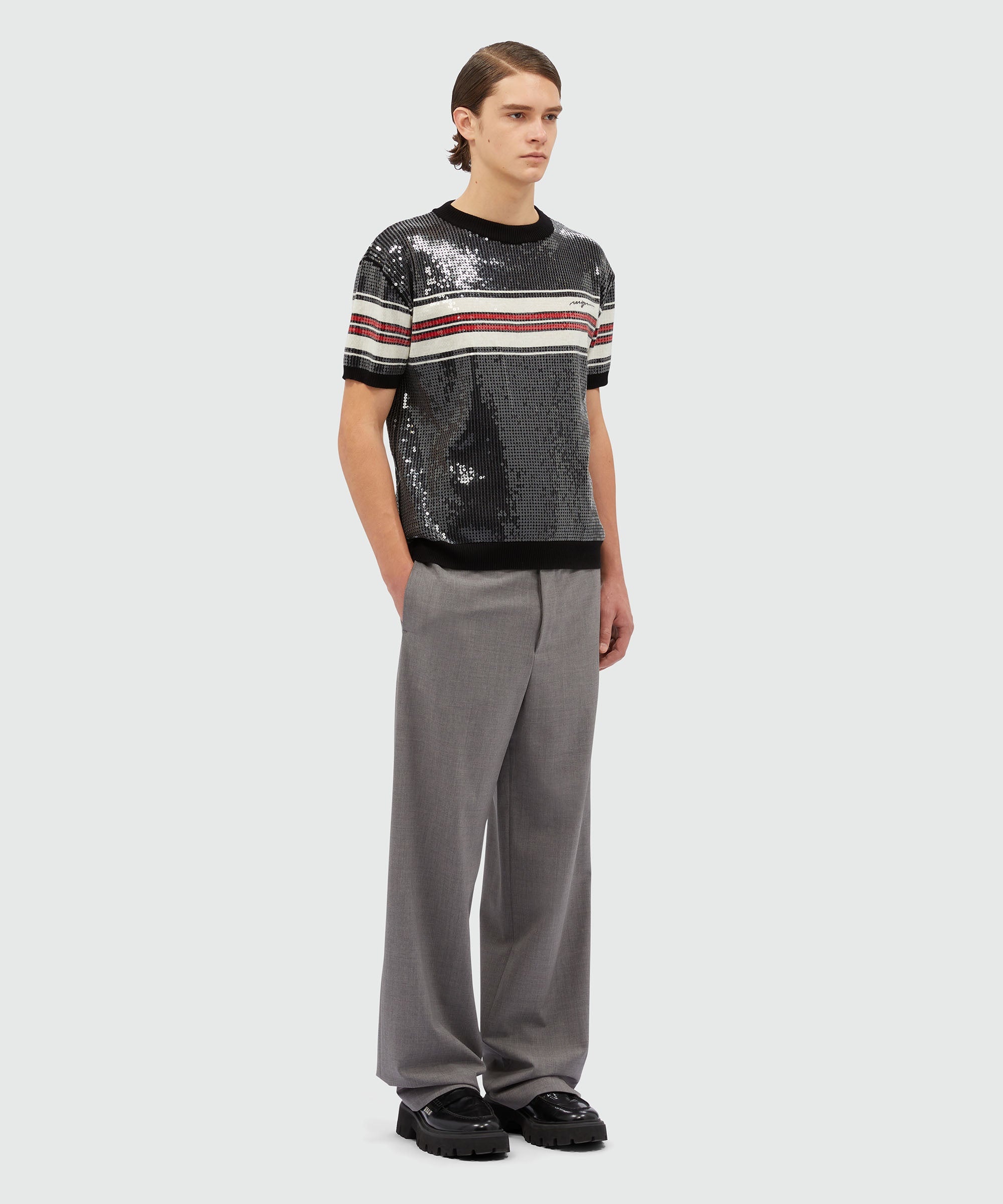 T-Shirt in wool and sequins - 4