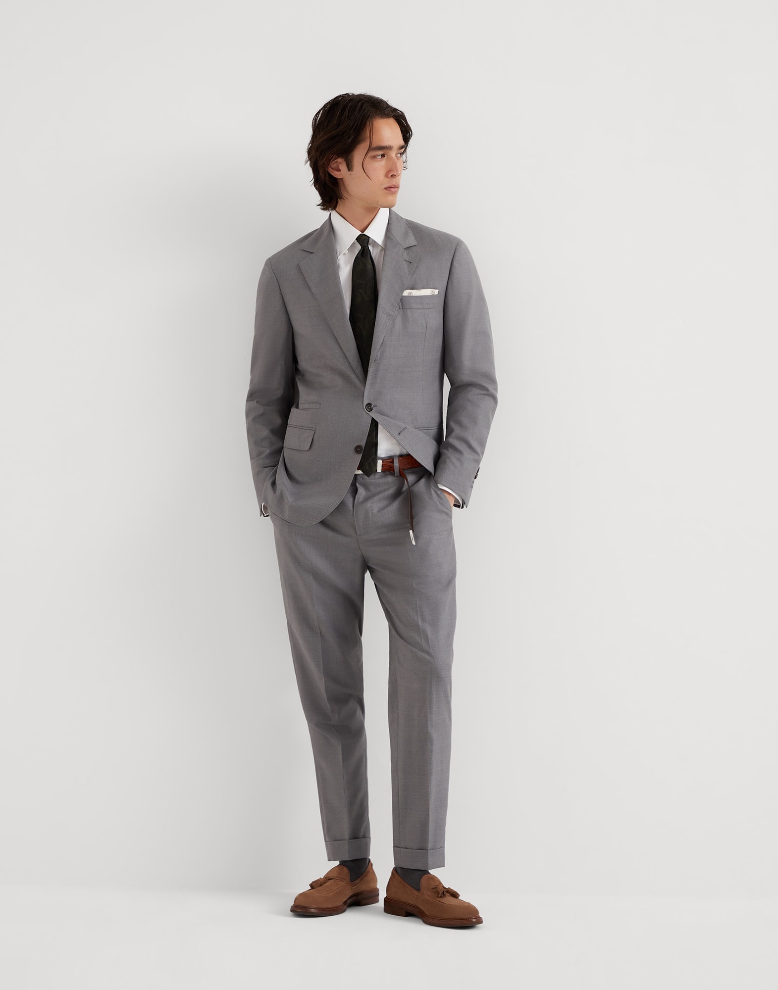 Virgin wool and silk lightweight hopsack blazer - 5