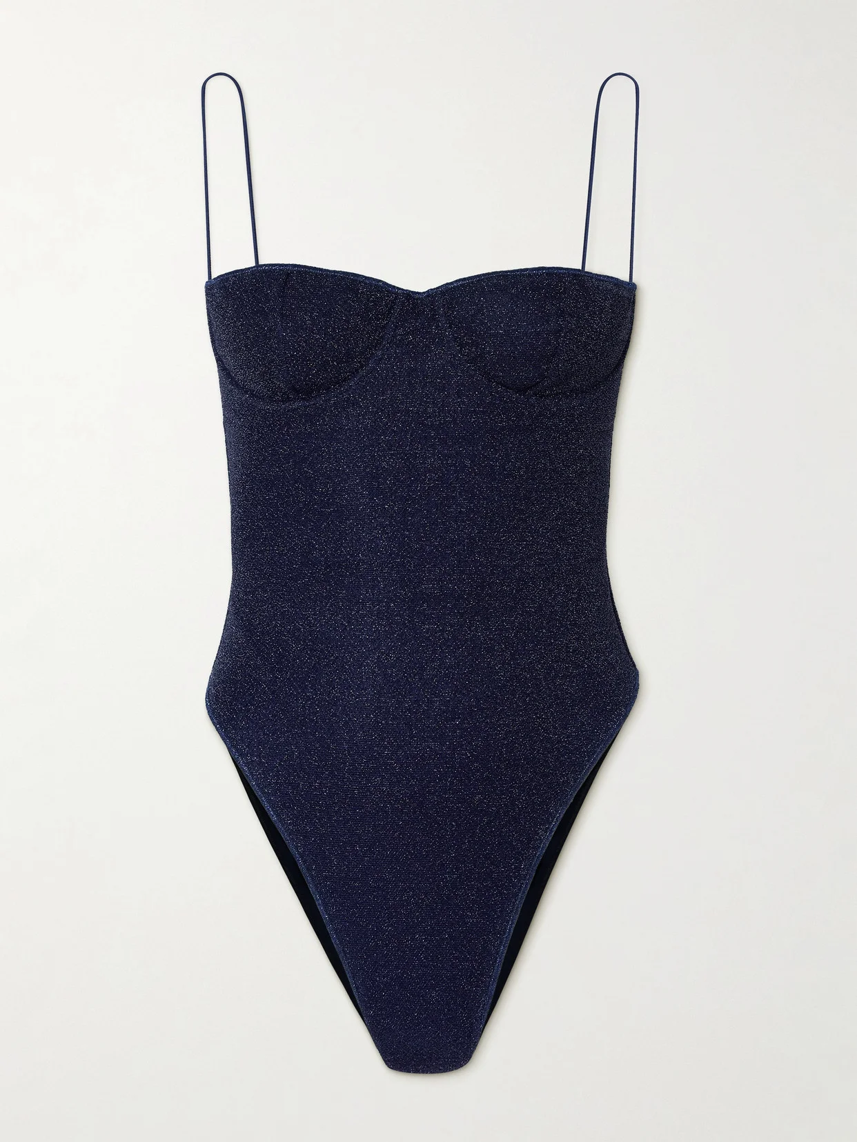 Lumière Stretch-lurex Swimsuit - 1