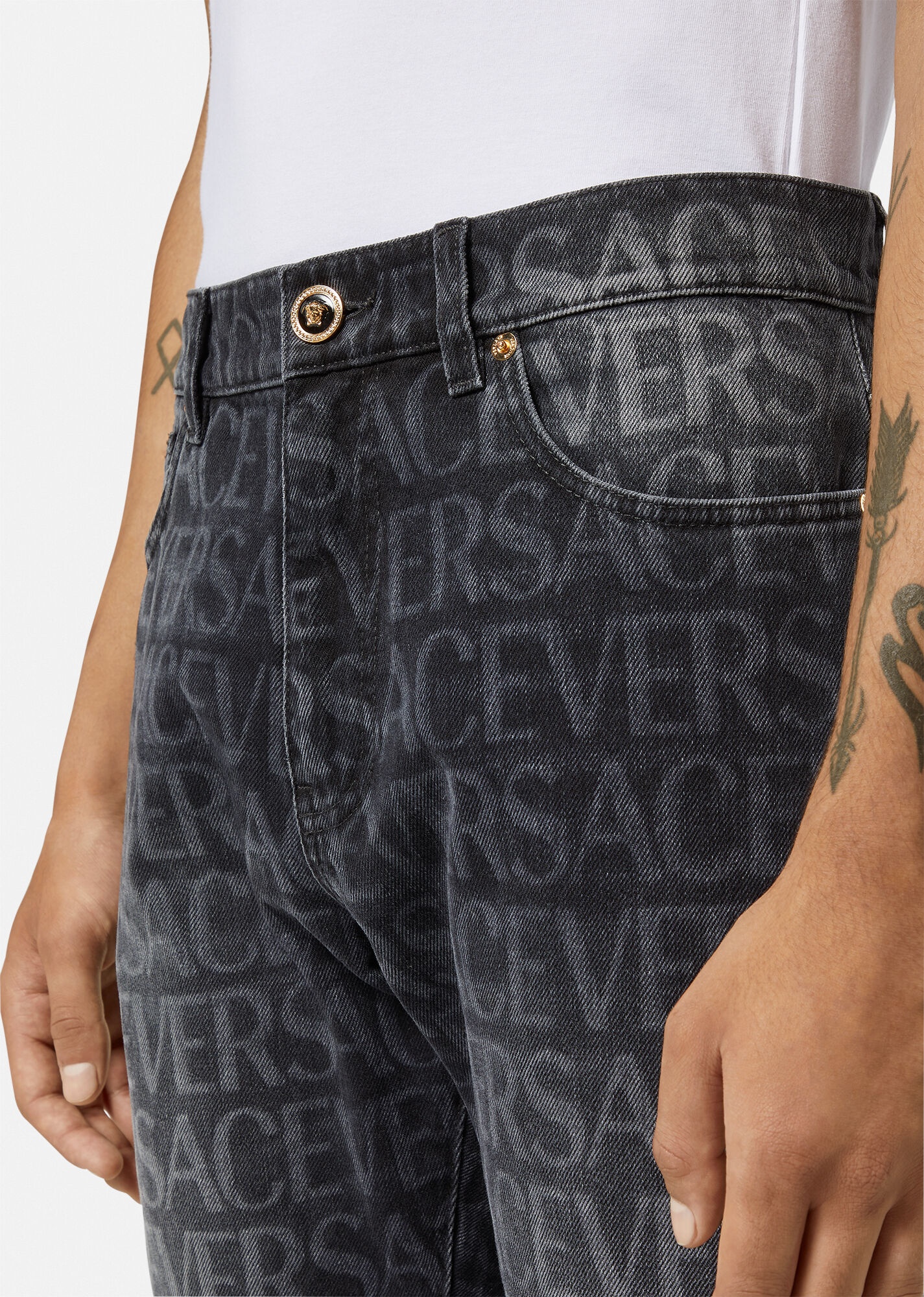 Versace Allover Jeans - 5