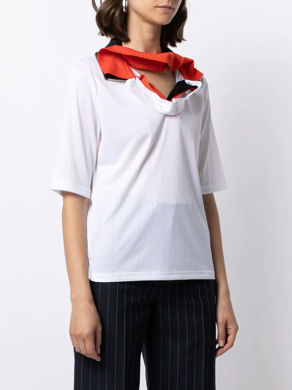 hybrid-collar polo shirt - 3