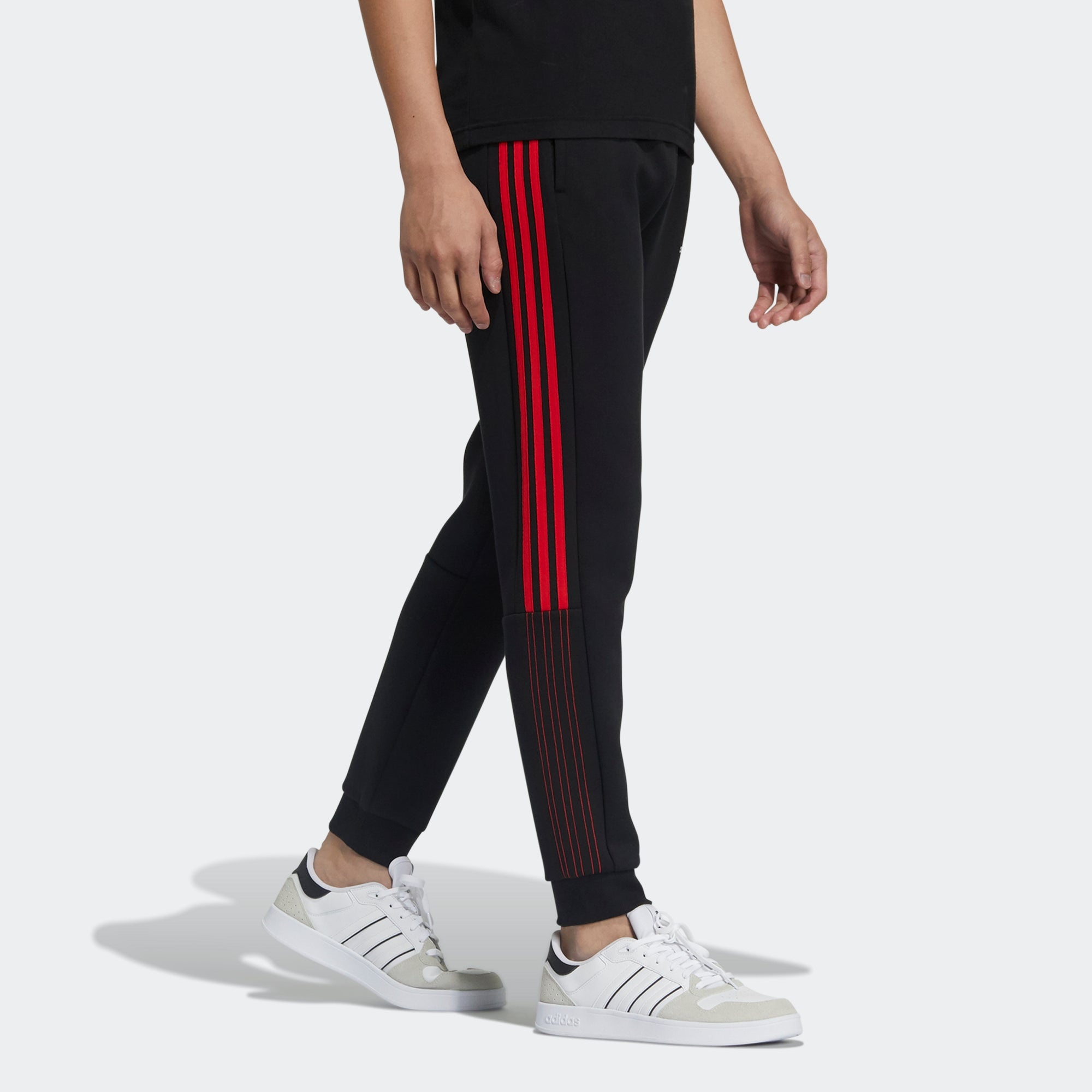 adidas neo Side Stripe Bundle Feet Sports Pants Black GP5747 - 5