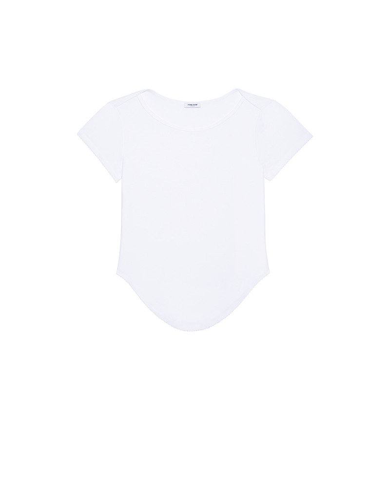 The Rina Tee: Cotton Jersey White 1