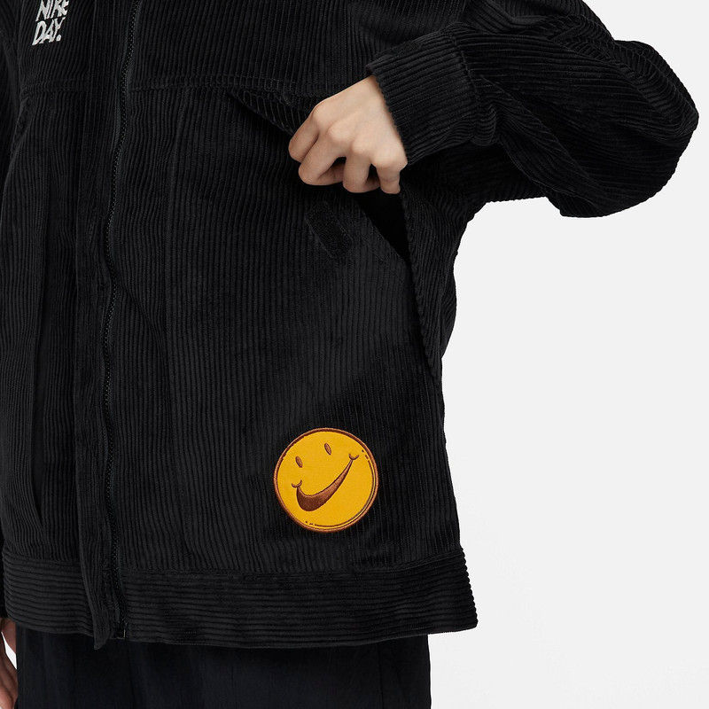 Nike (WMNS) Nike Sportswear Corduroy Jacket 'Black' HF0355-010 outlook