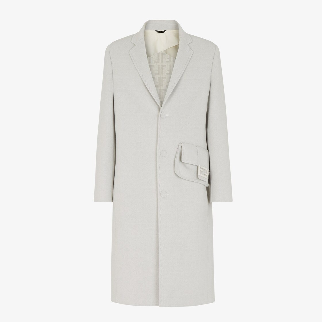White wool coat - 1