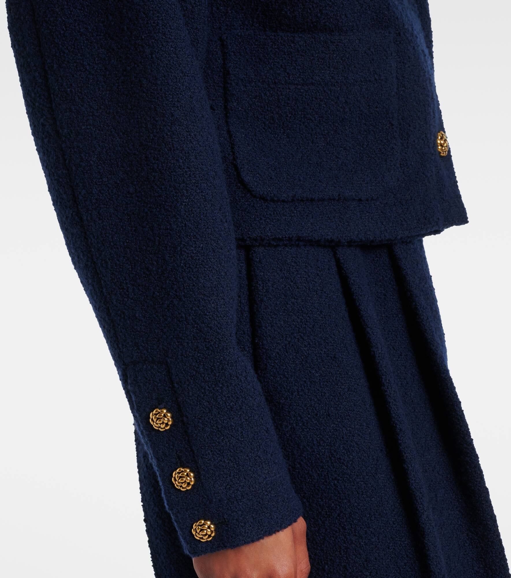 Cashmere and wool bouclé jacket - 5