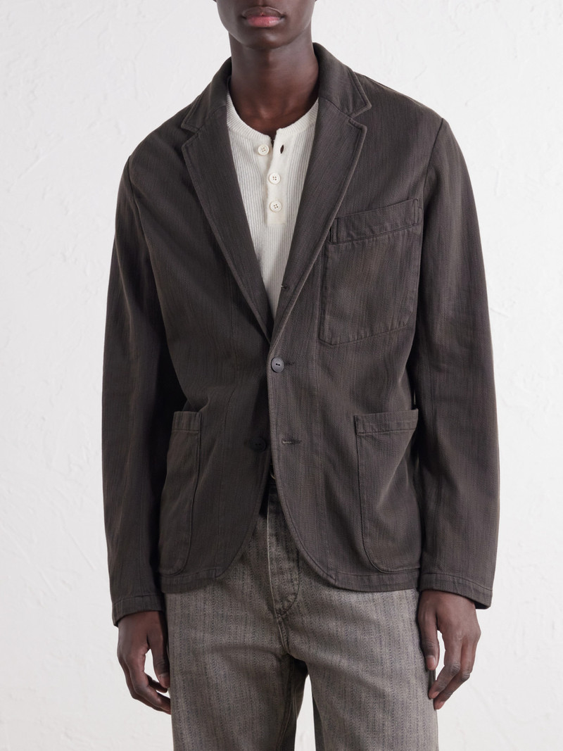 Herringbone Cotton Blazer 3