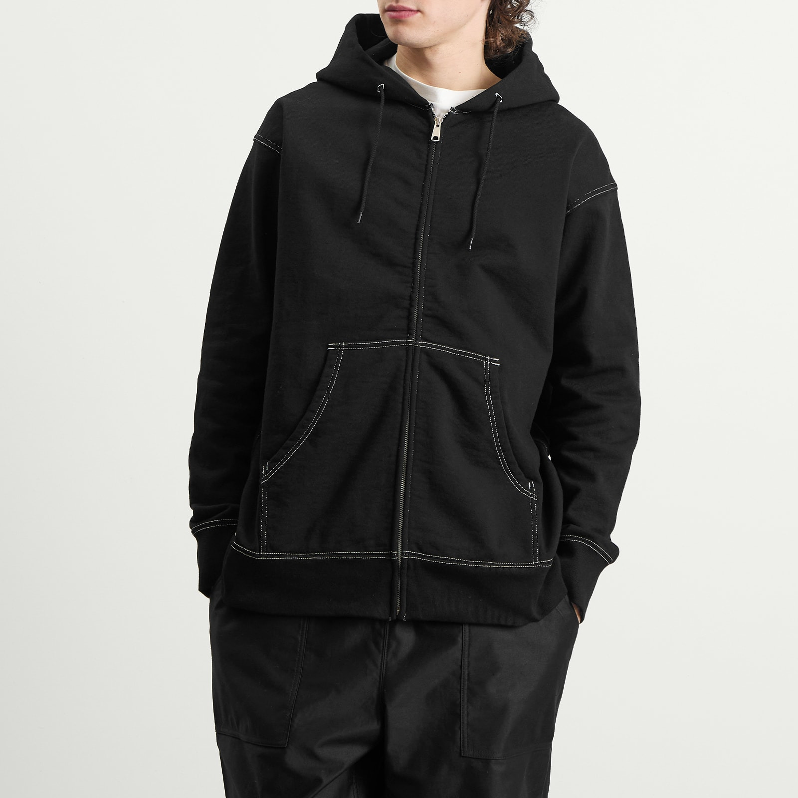 Comme des Garçons Homme Garment Dyed Zip Hood - 2