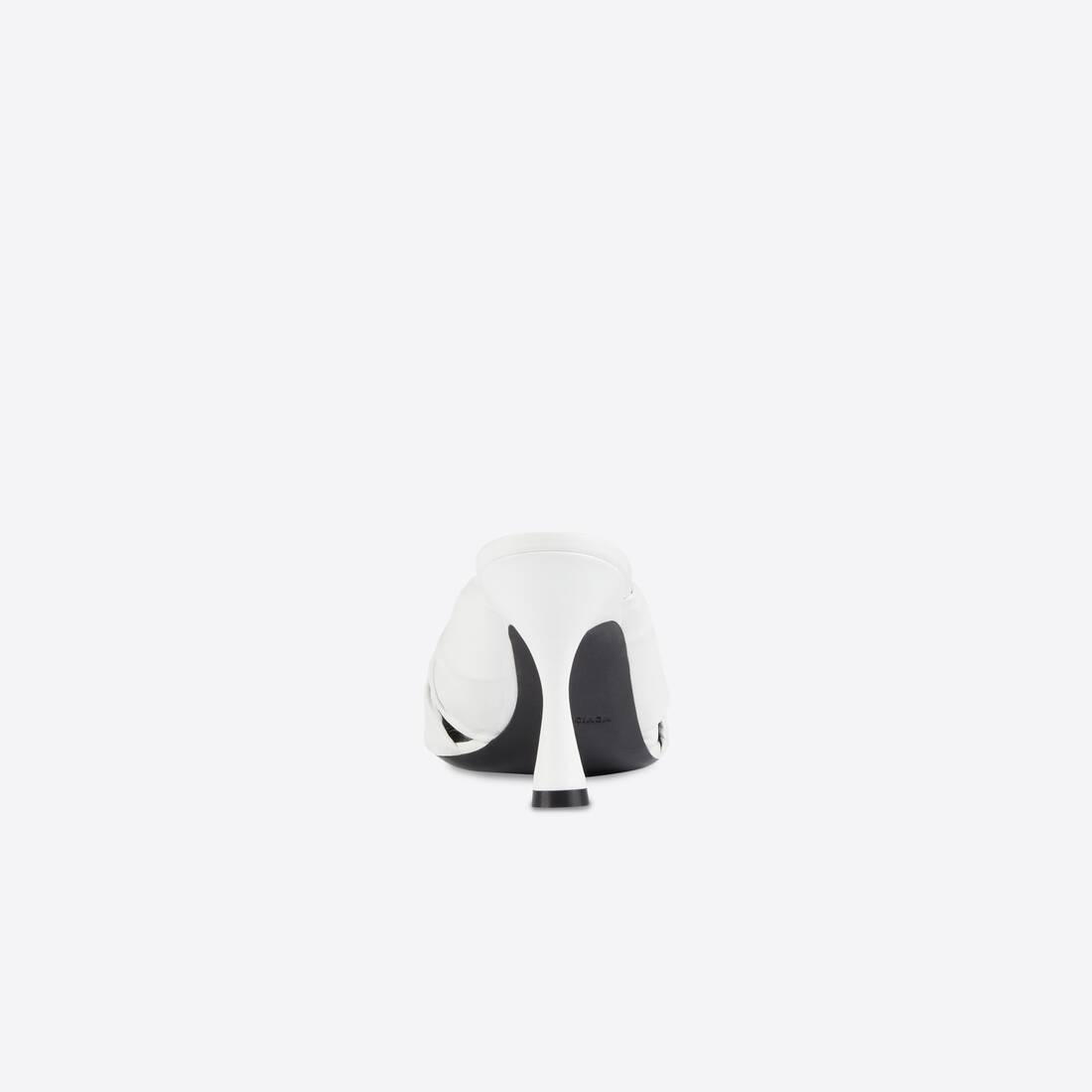Women's Drapy 80mm Mule in White - 2