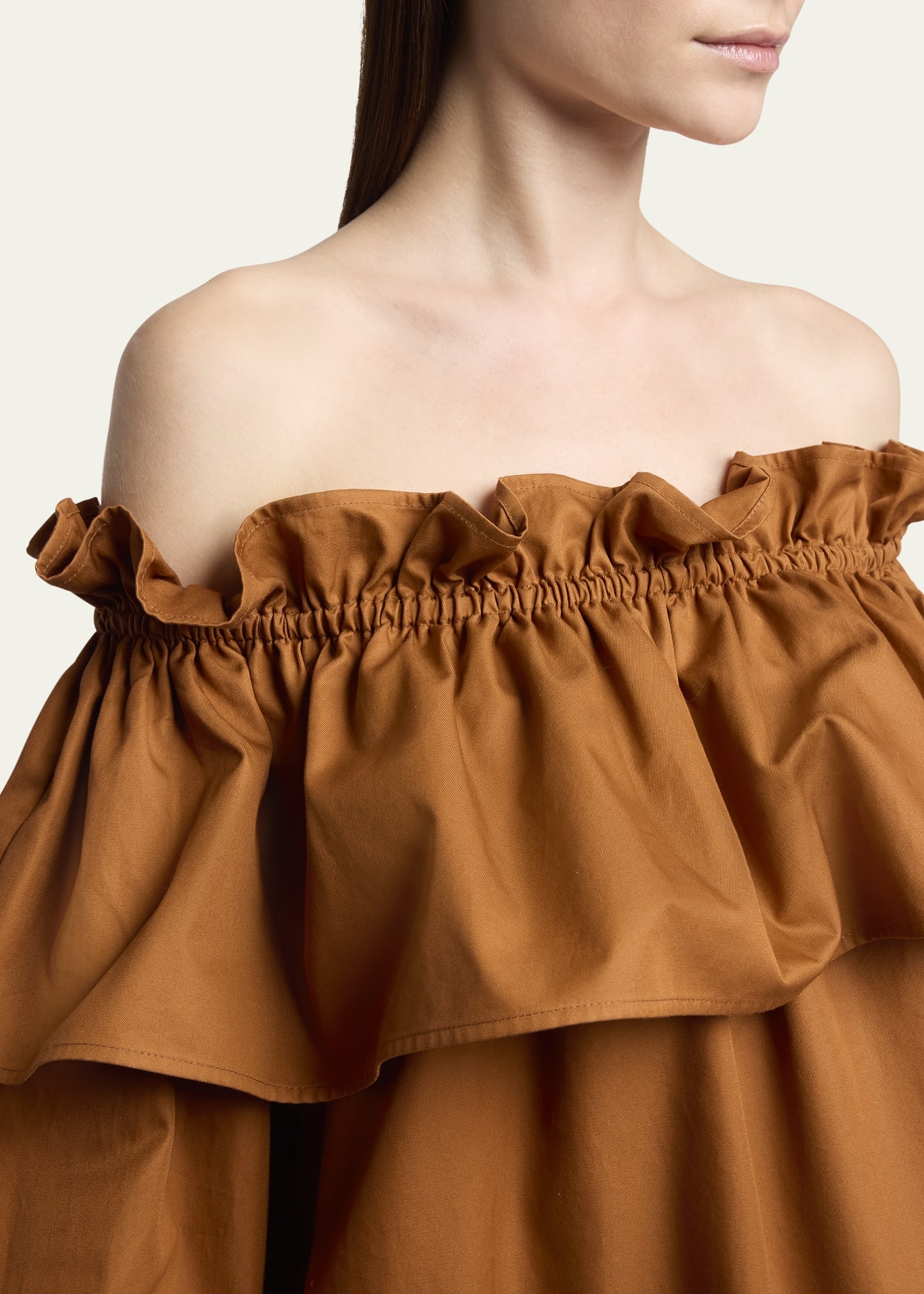 Off-Shoulder Ruffled Mini Dress - 5
