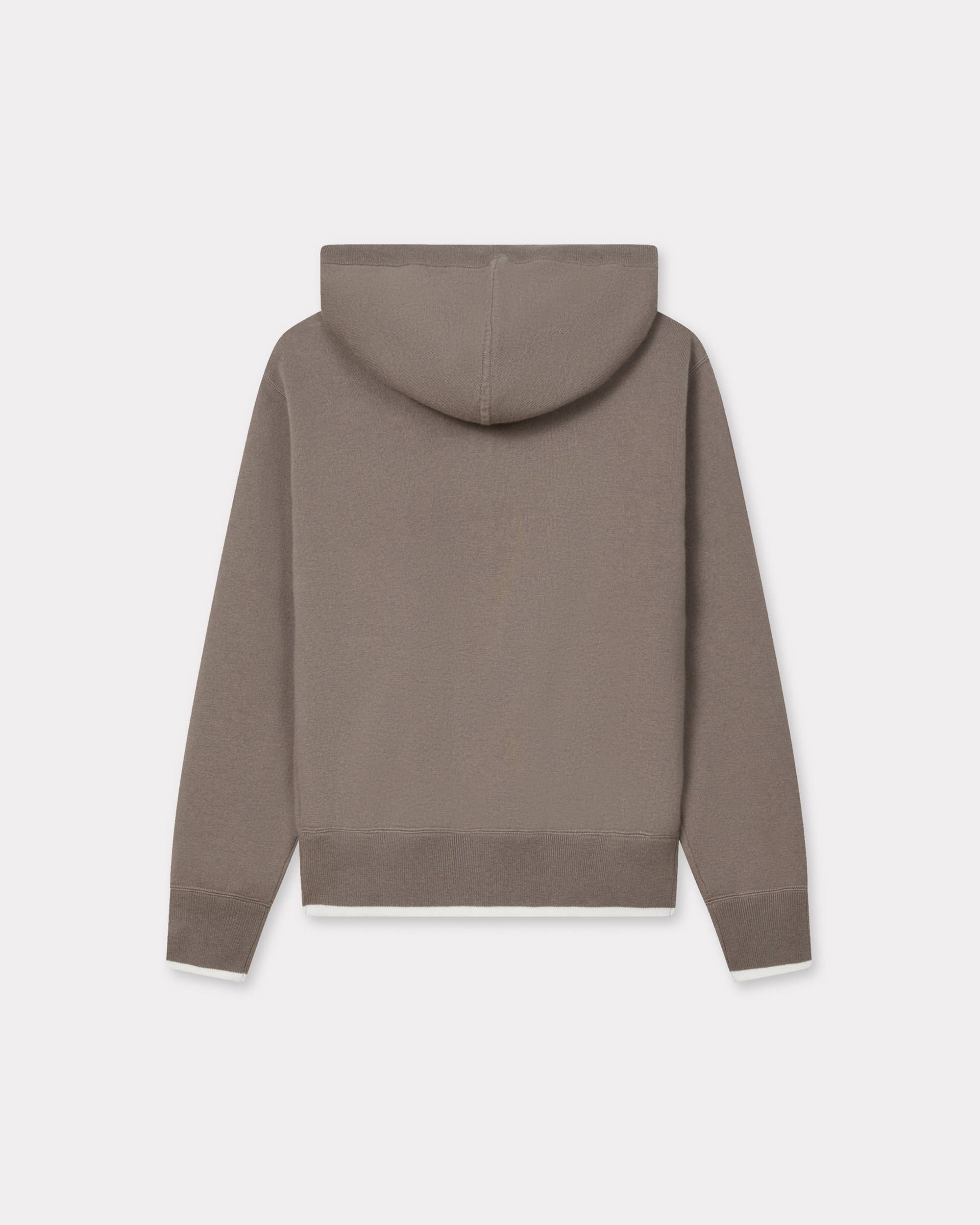 'Boke Flower 2.0' embroidered zip-up hoodie in cotton and wool - 2