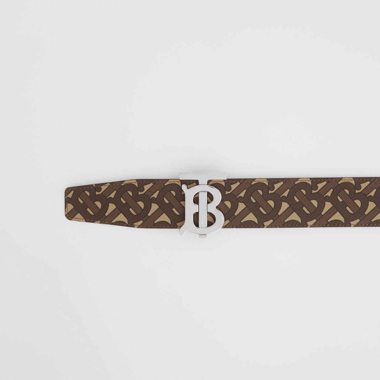 Reversible Monogram Print and Leather Belt - 2