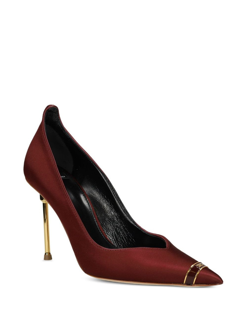 ELISABETTA FRANCHI metallic-trimmed pointed-toe pumps outlook