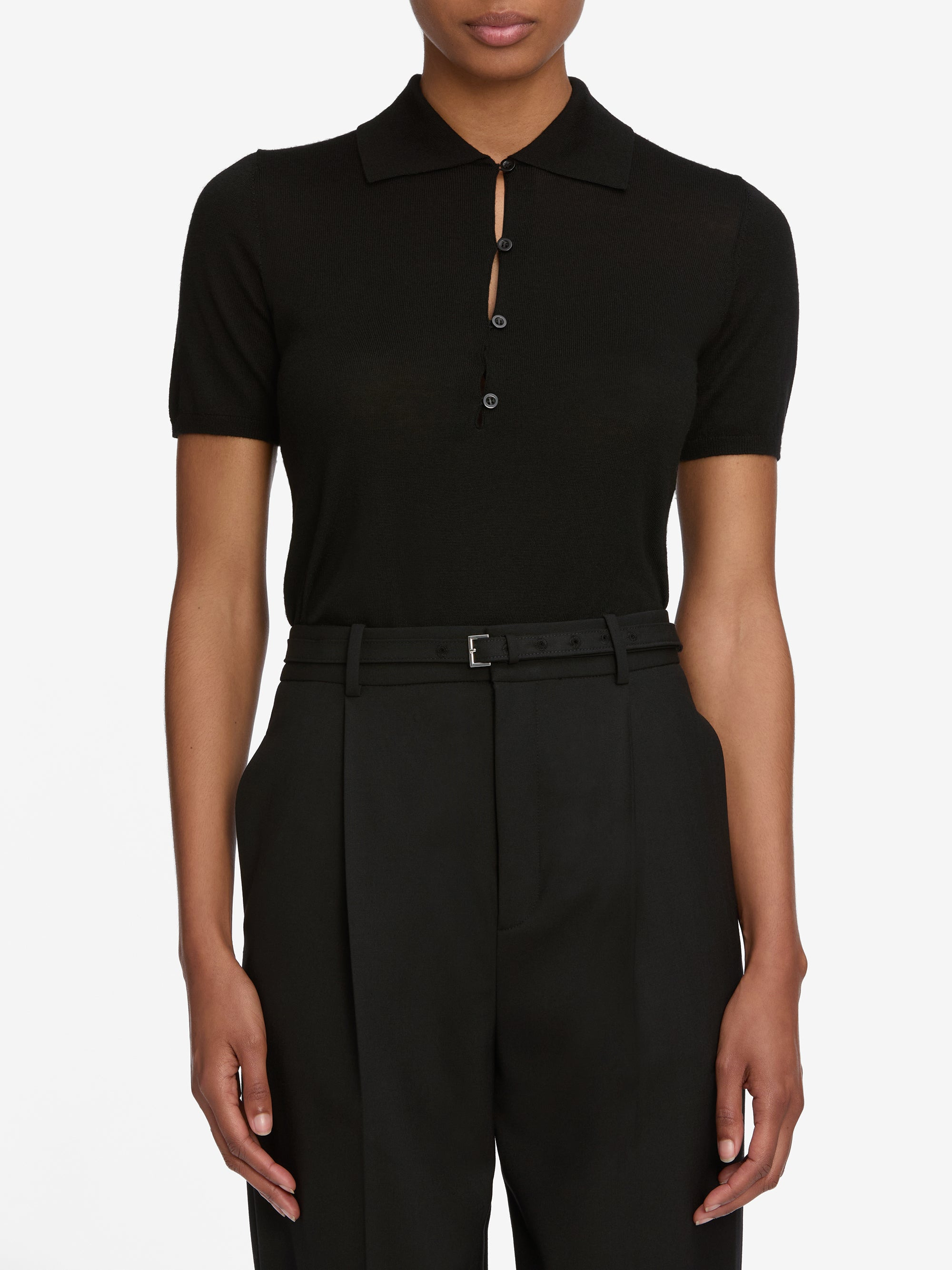 The Smart Polo in Black - 3