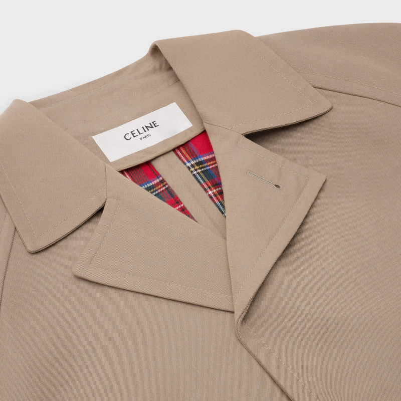 MAC 3-BUTTON COAT IN WOOL AND COTTON 3