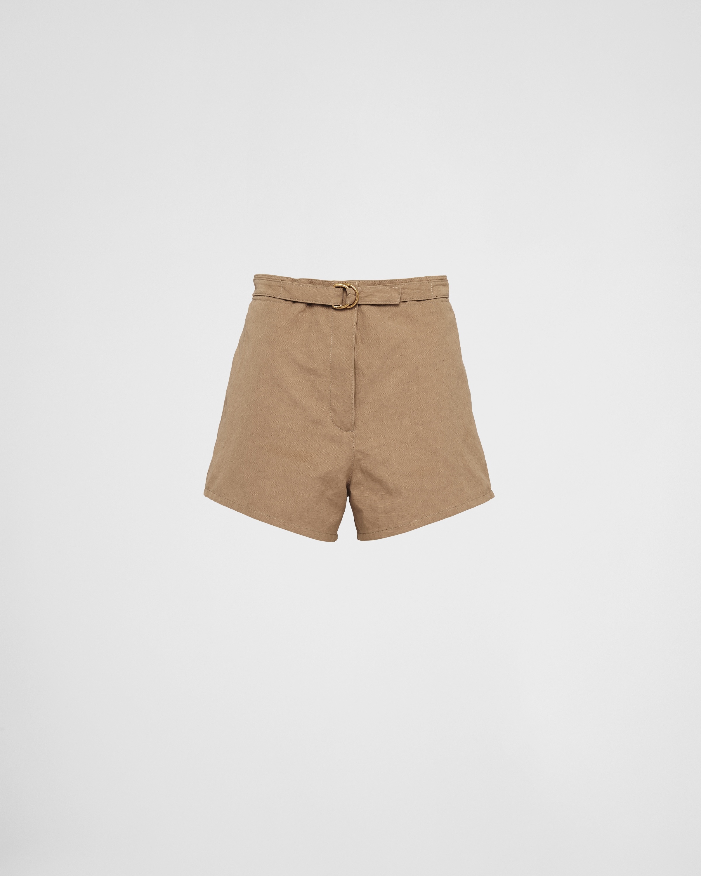 Panama cotton and linen shorts - 1