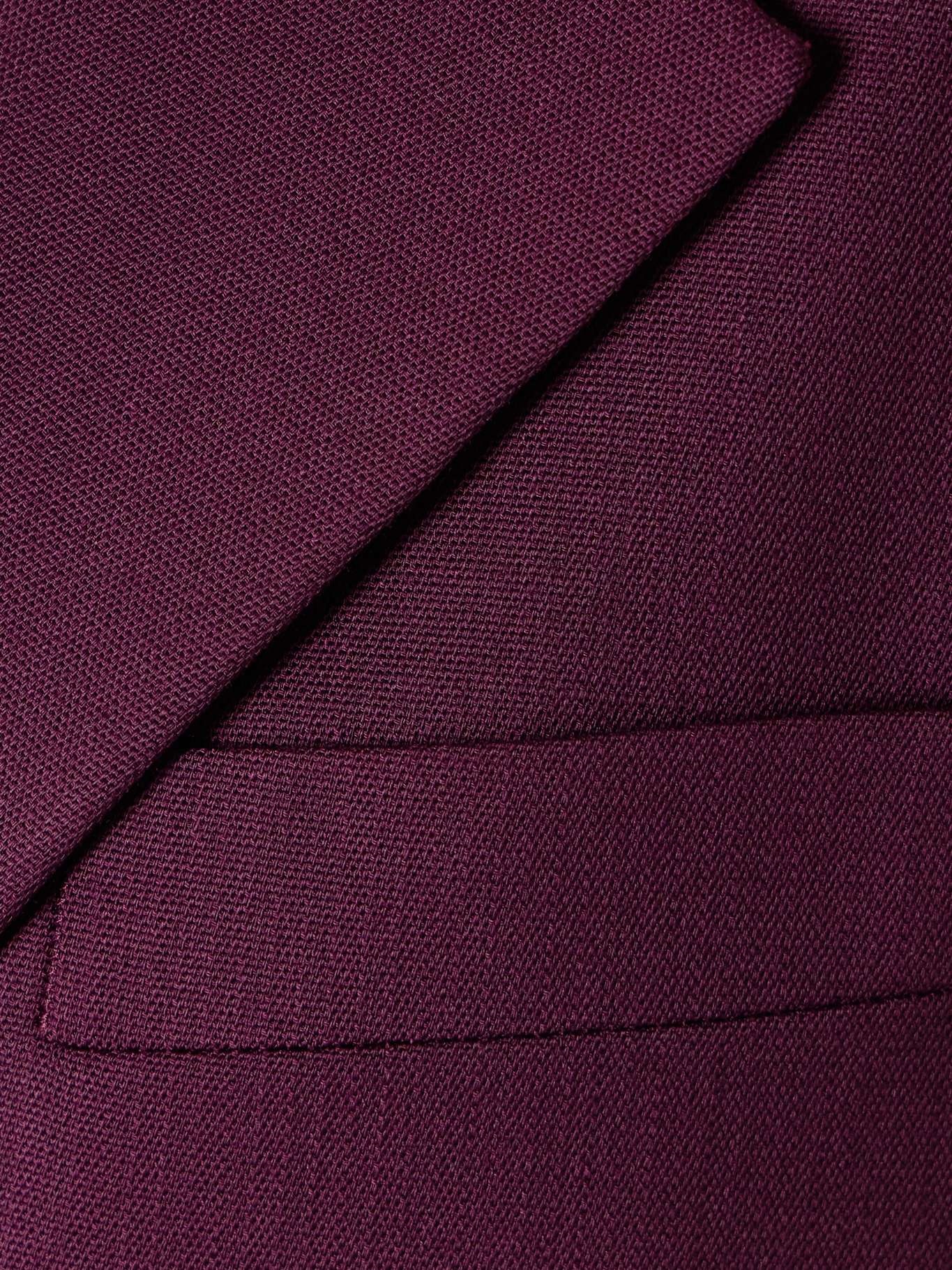 Sara woven blazer Burgundy - 4