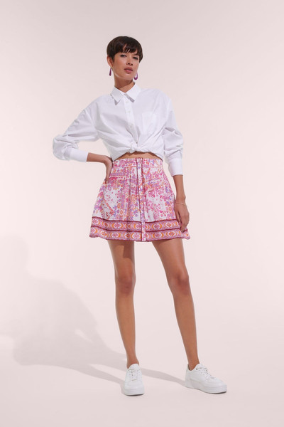 Poupette St Barth Mini Skirt Reine - Pink Foulard outlook