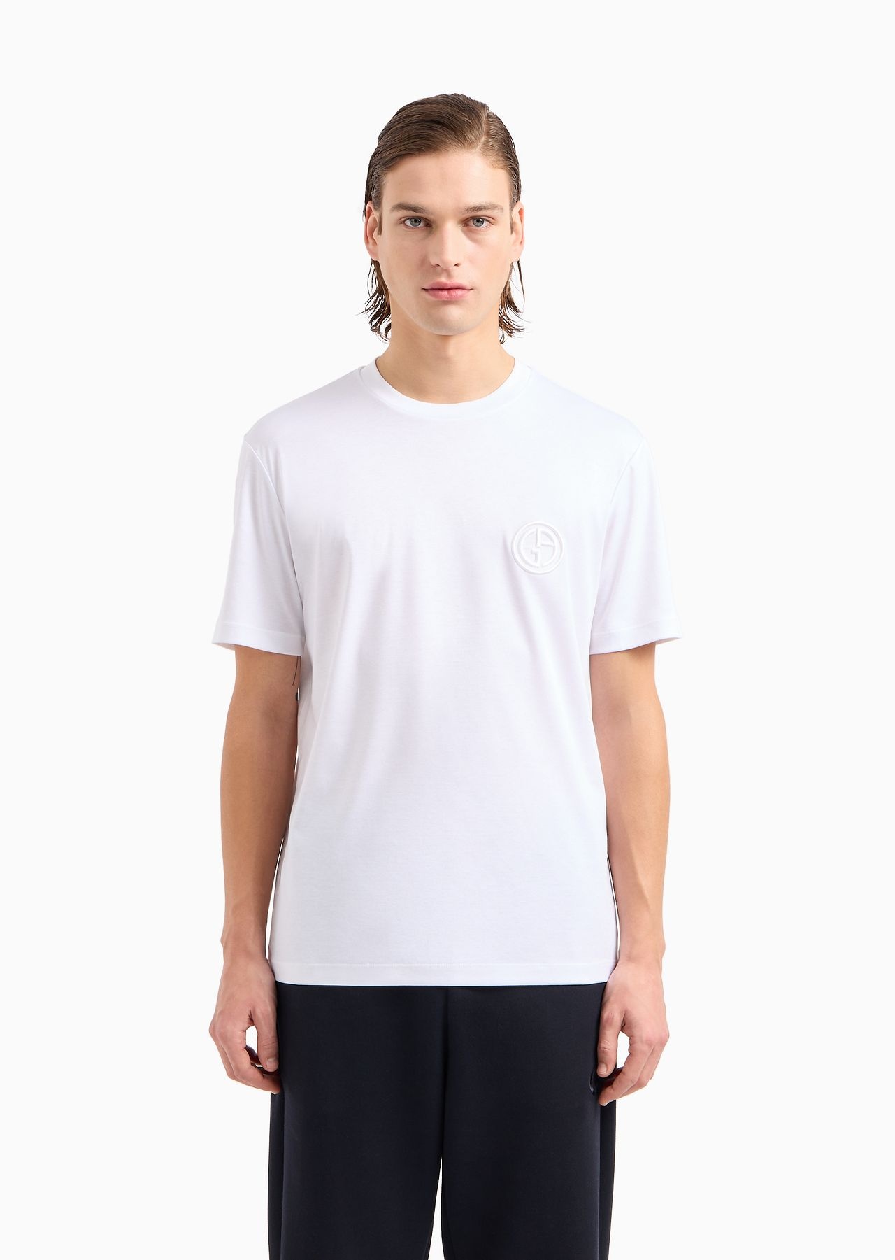 Pure cotton interlock crew-neck T-shirt - 2