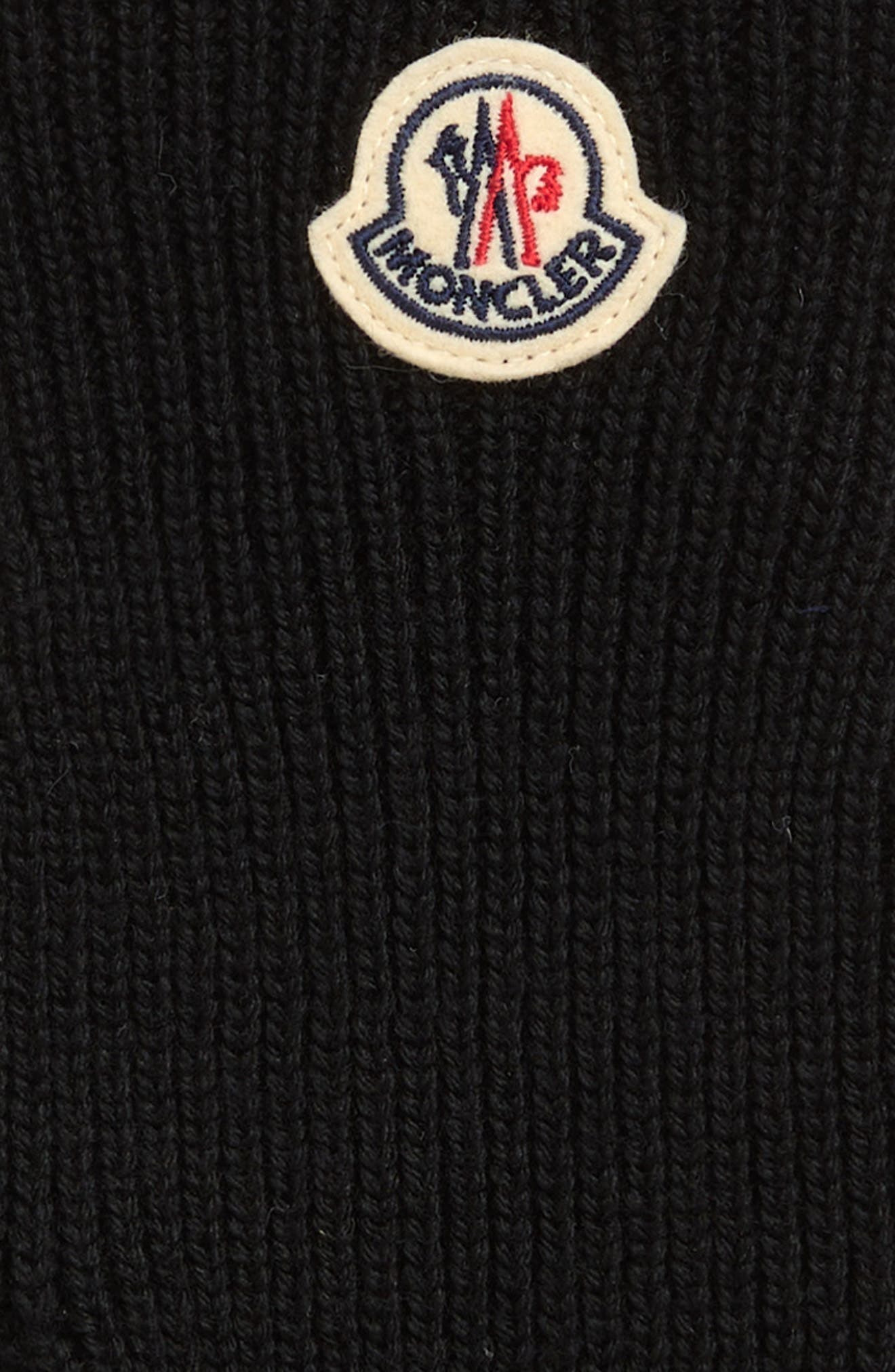 Moncler Virgin Wool Gloves in Black at Nordstrom - 2