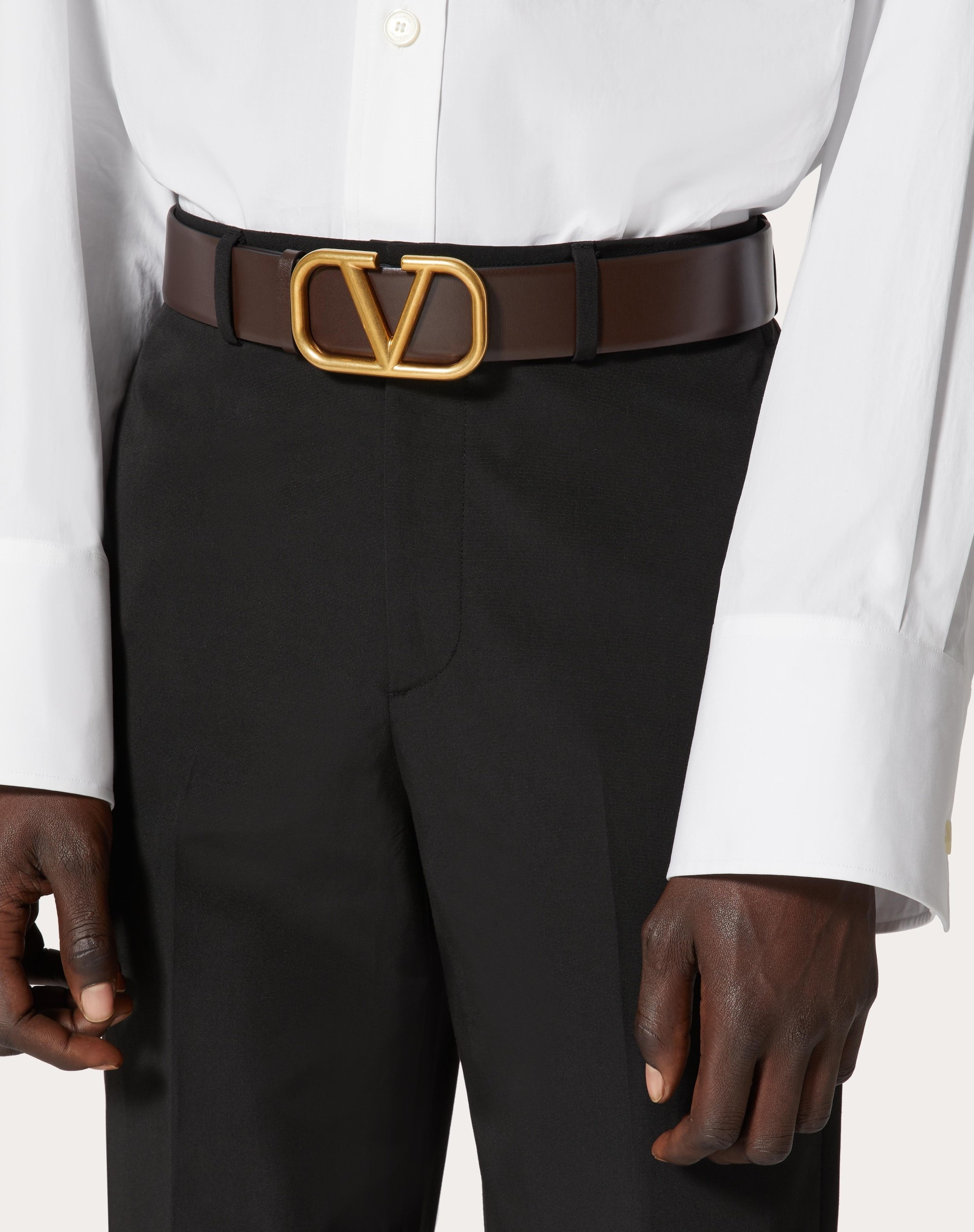 VLOGO SIGNATURE CALFSKIN BELT 40 MM - 10